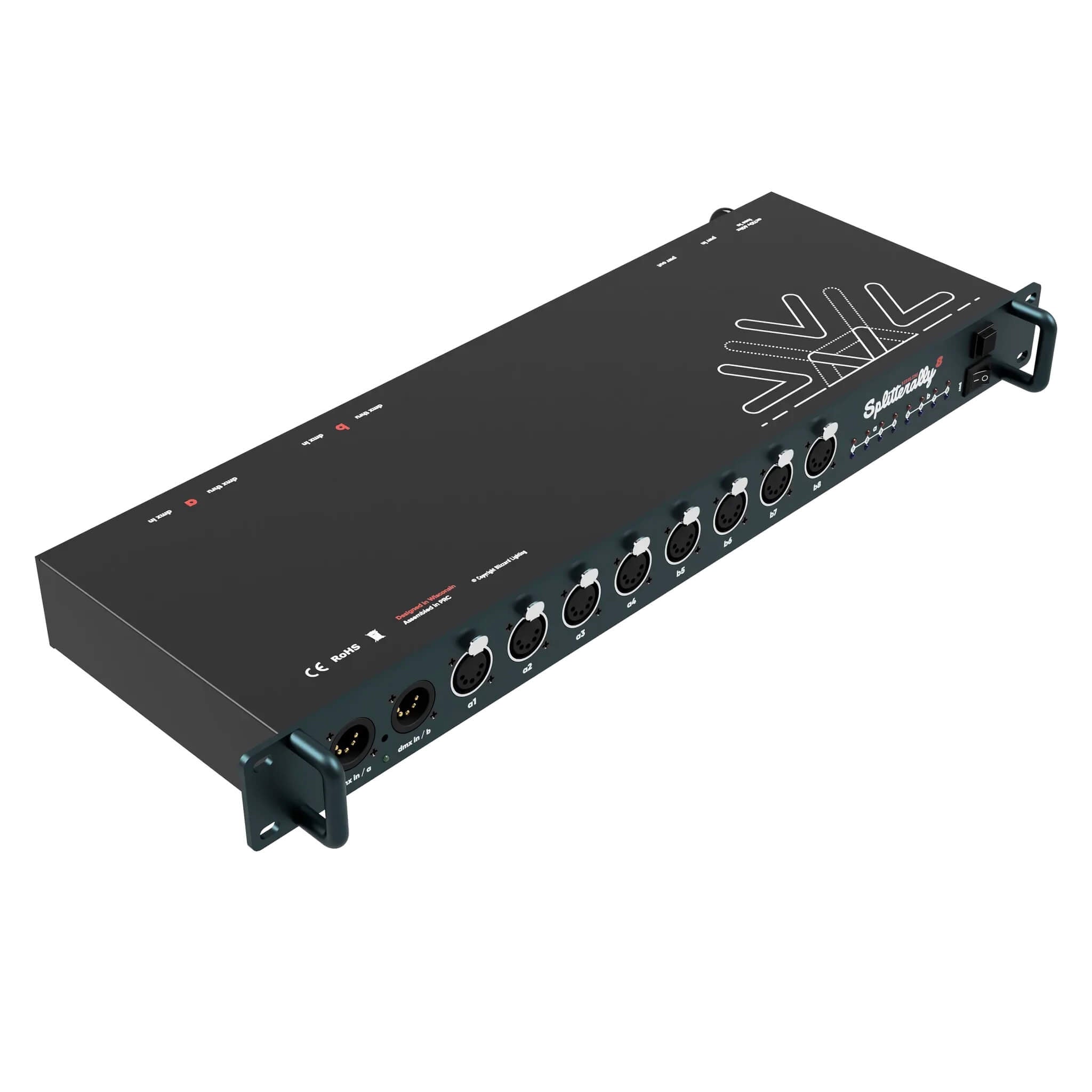 Blizzard Lighting Pipeline Splitterally 8 - DMX Splitter/Booster, top right