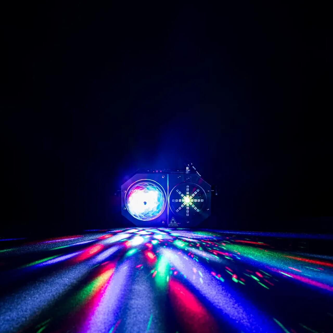 Blizzard Lighting minisystem - LED Beams, Eye Candy and R/G Laser Show, on stage