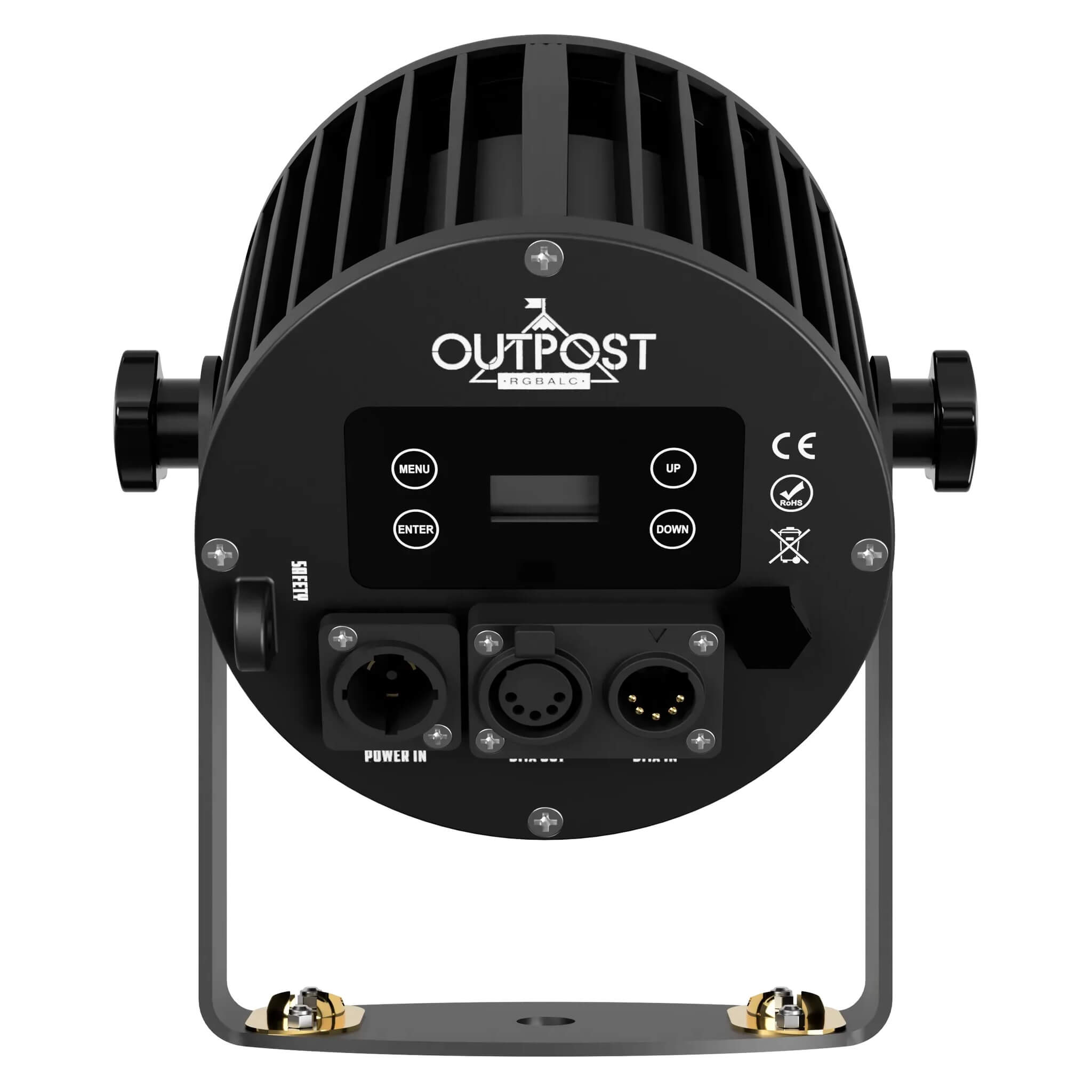 Blizzard Lighting Outpost RGBALC - IP65-rated LED Par with Advanced Color Mixing, back