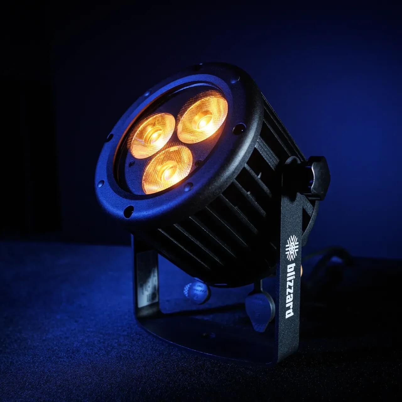 Blizzard Lighting Outpost RGBALC - IP65-rated LED Par with Advanced Color Mixing, onstage amber