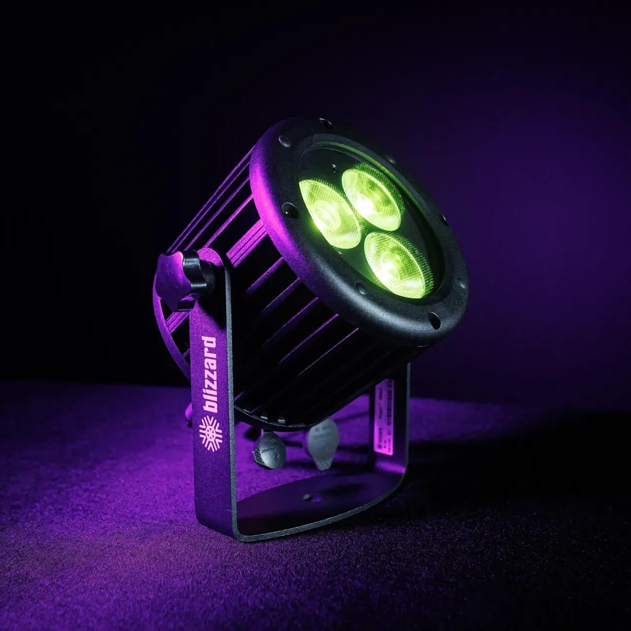 Blizzard Lighting Outpost RGBALC - IP65-rated LED Par with Advanced Color Mixing, onstage lime