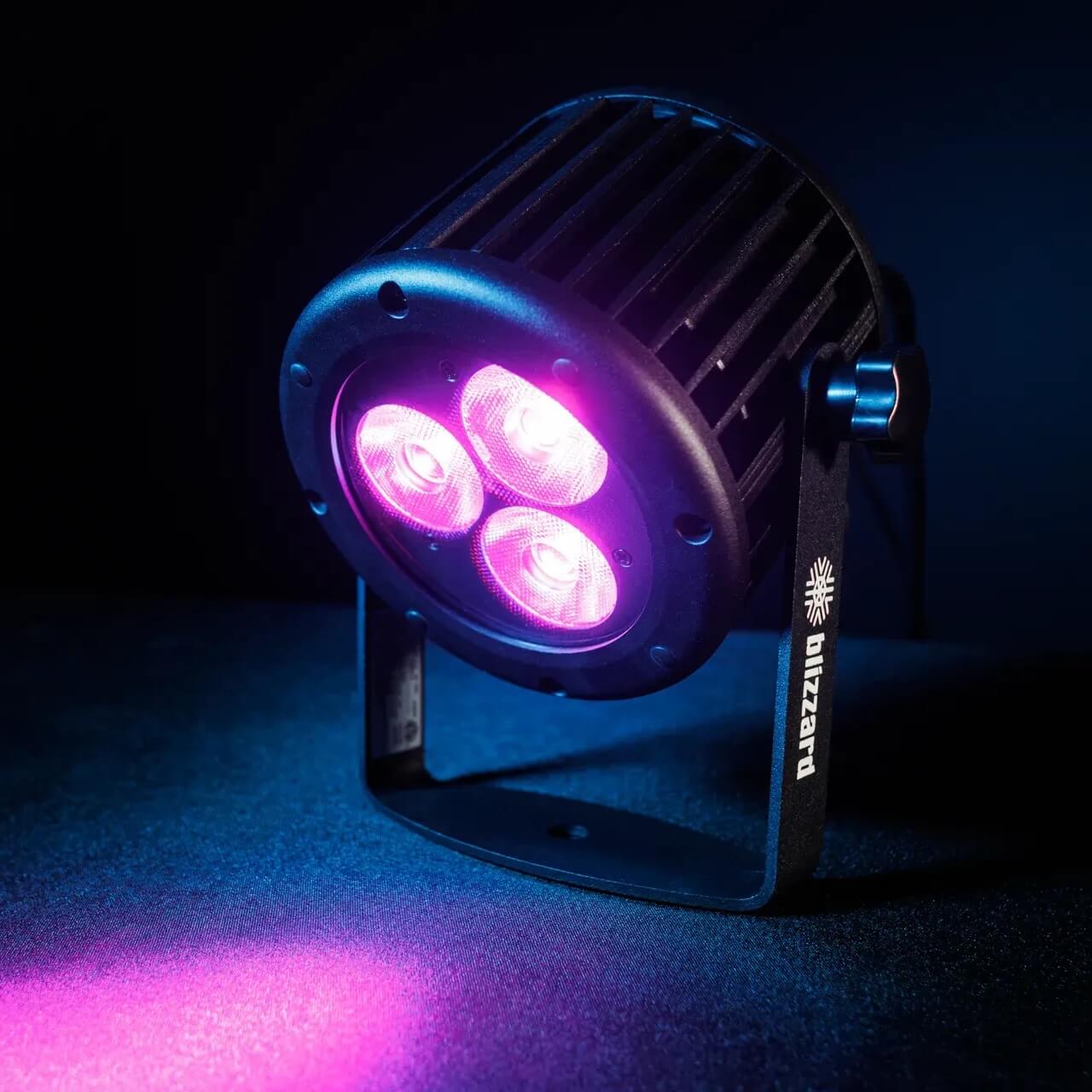Blizzard Lighting Outpost RGBALC - IP65-rated LED Par with Advanced Color Mixing, onstage pink