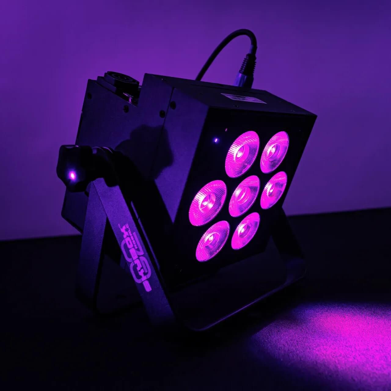 Blizzard Lighting SkyBox G2 RGBALC - 7x 15W LED Par with Li-Ion Battery, black light