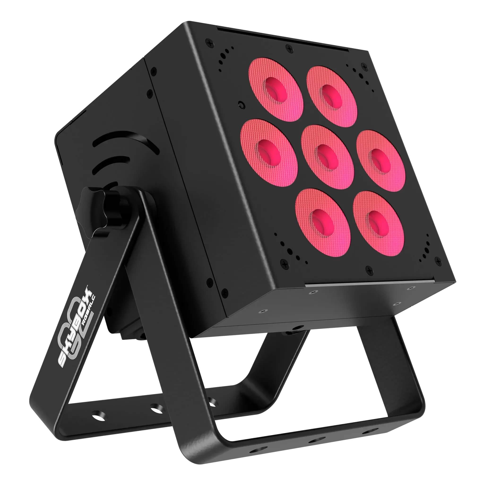 Blizzard Lighting SkyBox G2 RGBALC - 7x 15W LED Par with Li-Ion Battery, red
