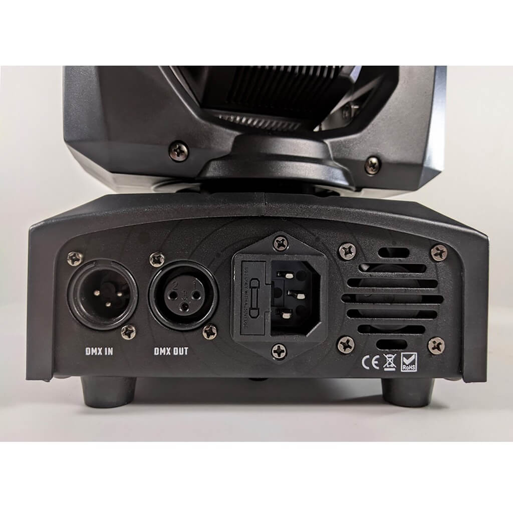 Blizzard Lighting SPOTMAN - 30W LED Mini Moving Head Spot Fixture, rear