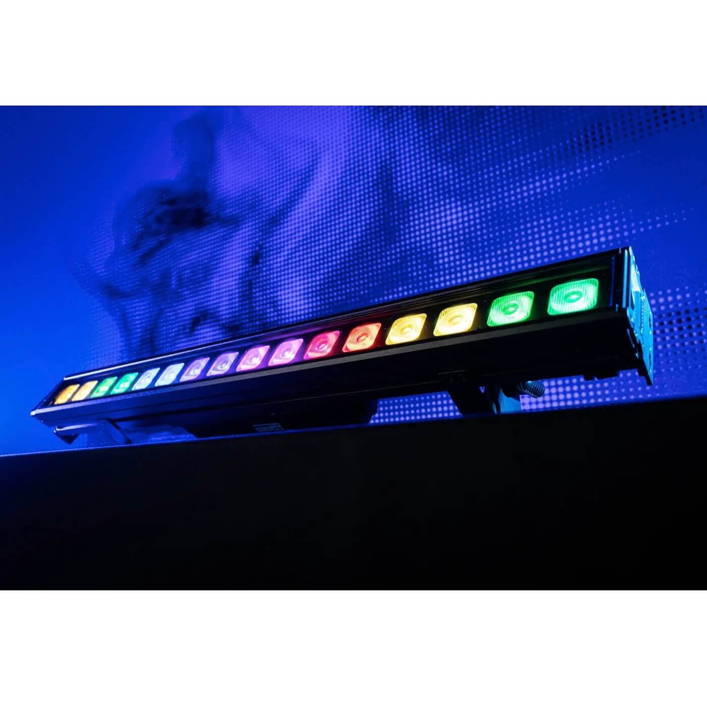 Blizzard Lighting STICKnado Hammerhead - RGBL Wash and Pixel FX, IP65 batten fixture on stage
