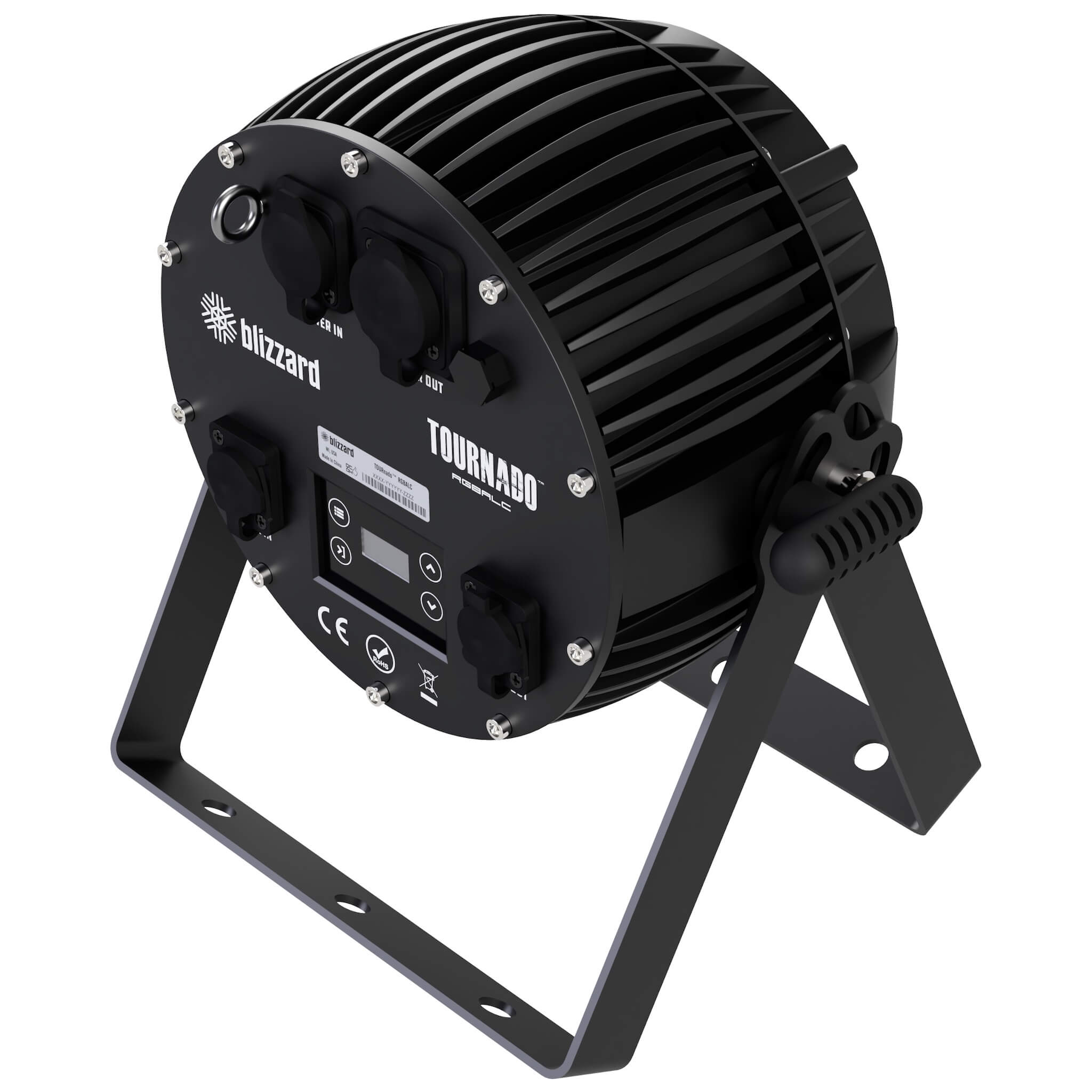Blizzard Lighting TOURnado RGBALC - Outdoor LED Wash Fixture, rear angle