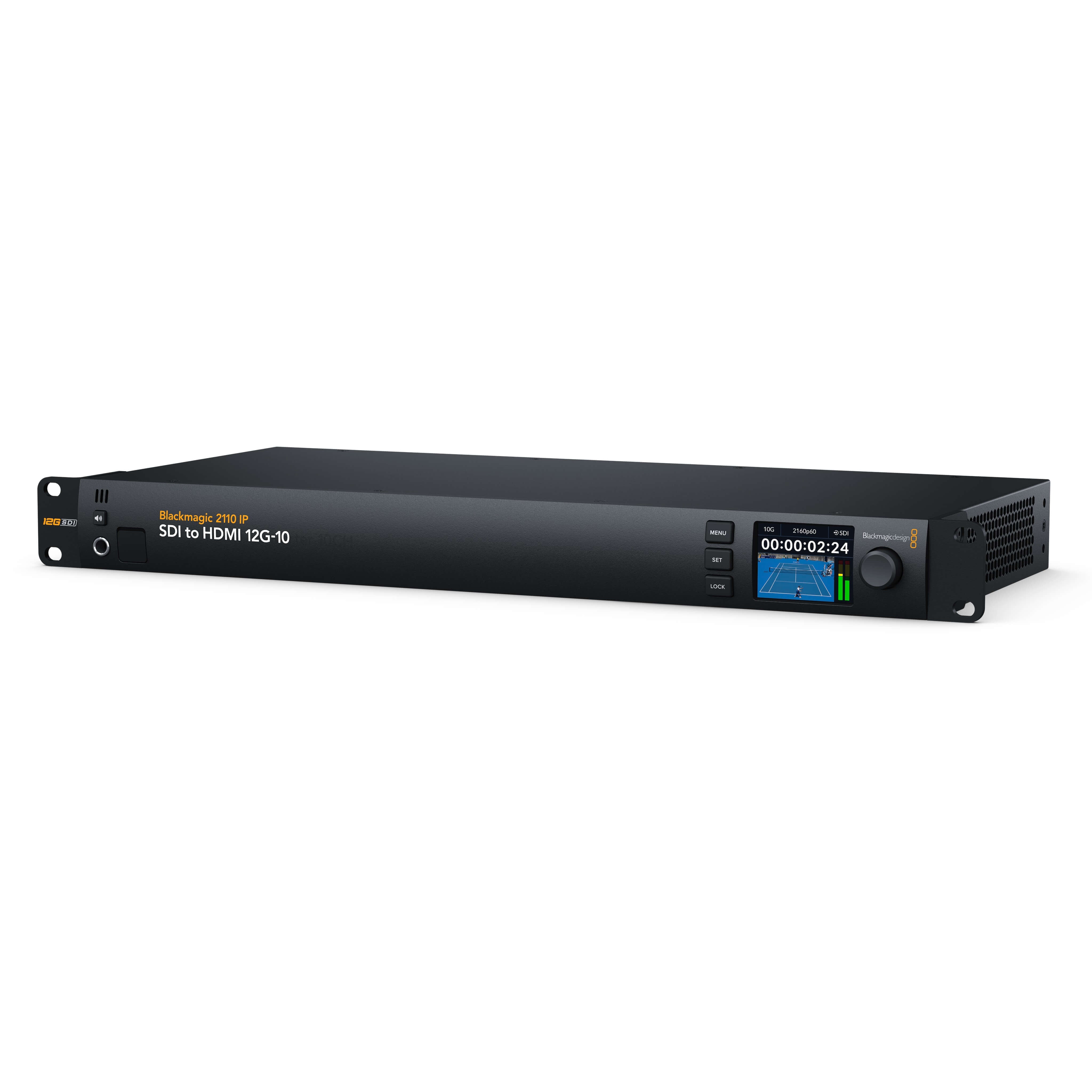 Blackmagic Design 2110 IP SDI to HDMI 12G-10 Converter, angle