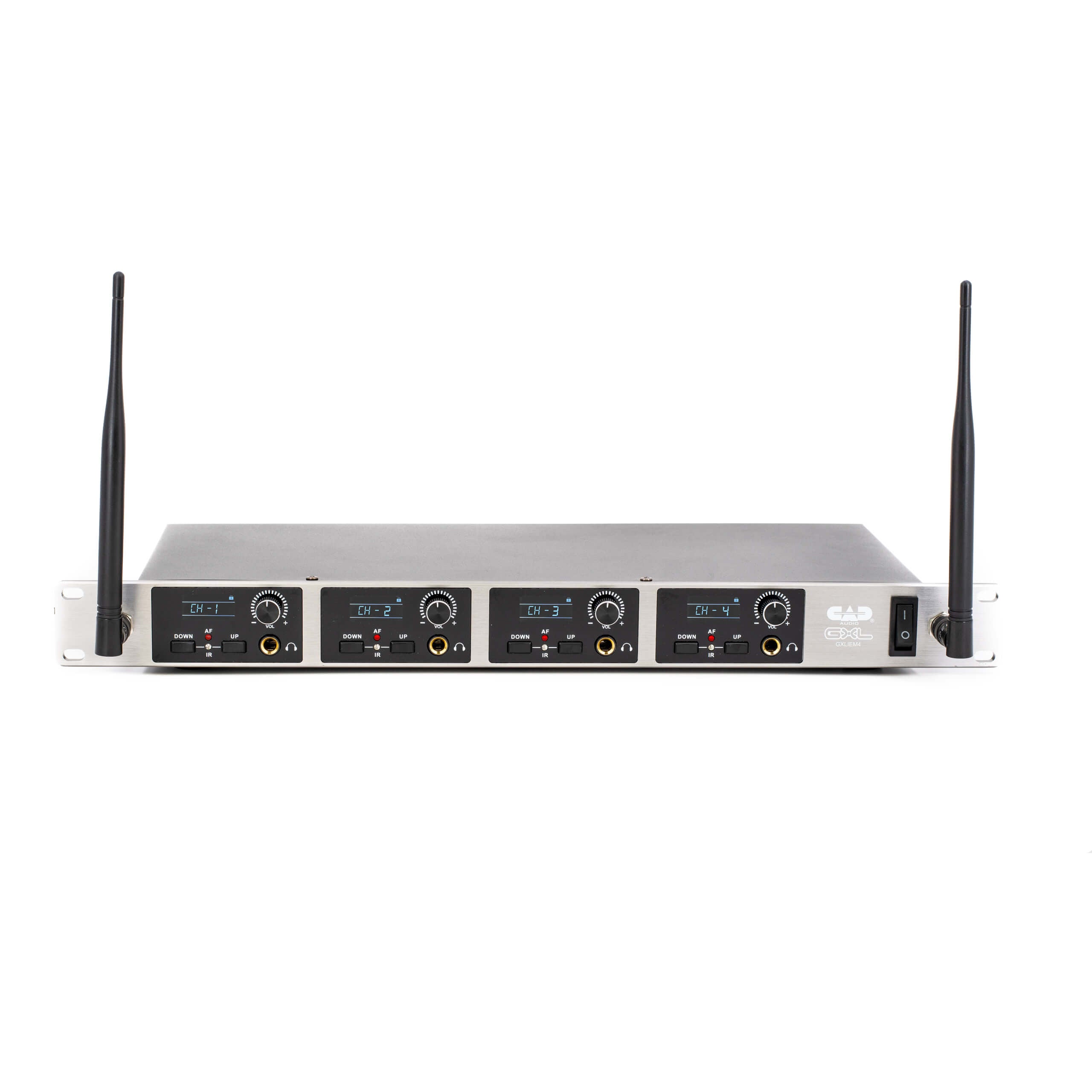 CAD Audio GXLIEM4 - Quad Mix 900 MHz Wireless In-Ear Monitor System, transmitter front