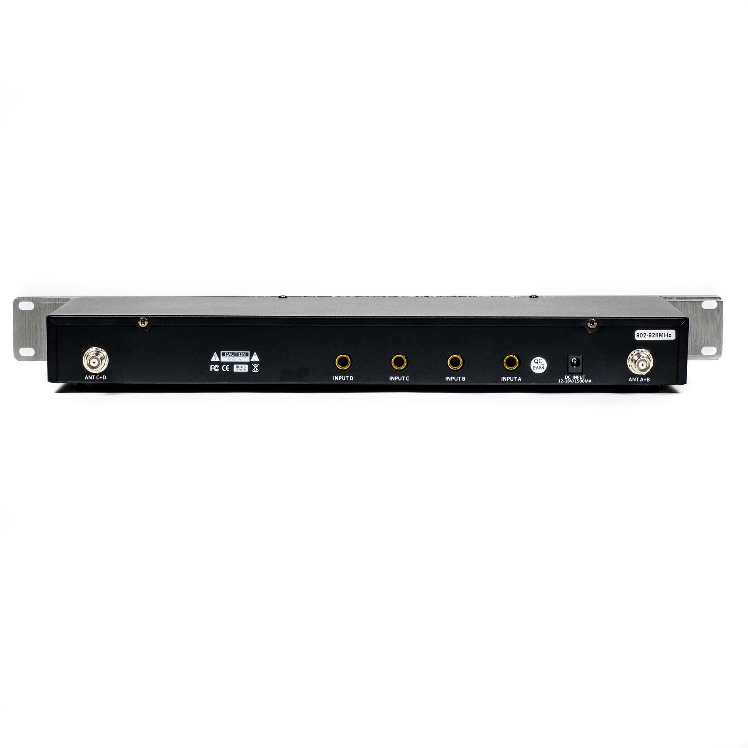 CAD Audio GXLIEM4 - Quad Mix 900 MHz Wireless In-Ear Monitor System, transmitter rear