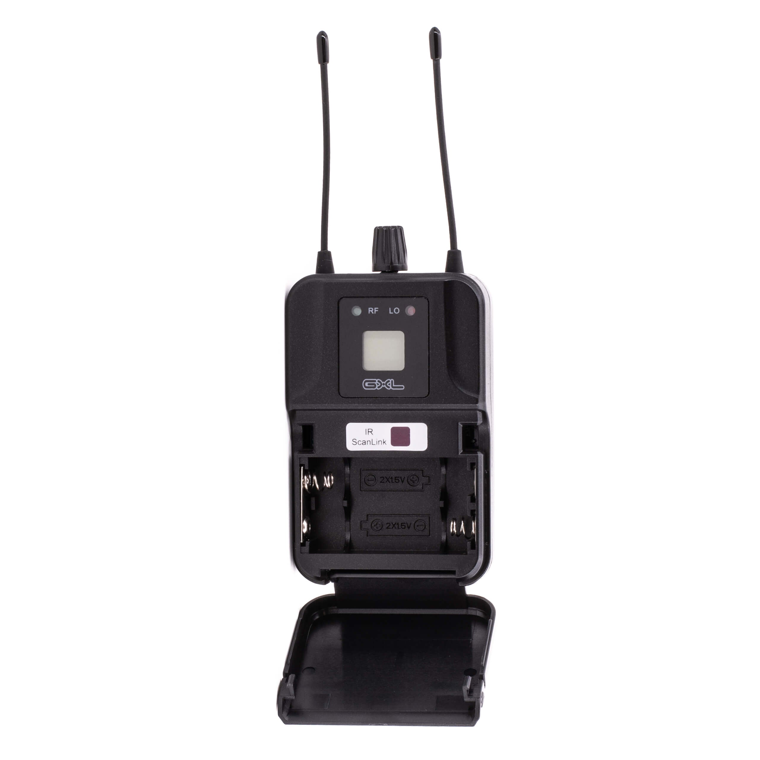 CAD Audio GXLIEMBP - GXLIEM BodyPack Receiver, battery door open