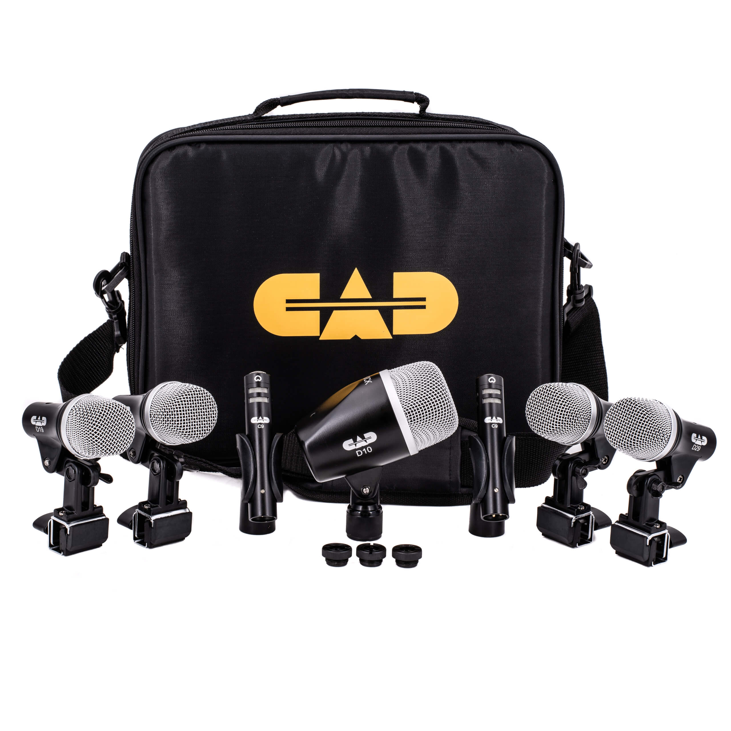 CAD Audio Stage7 - 7-piece Drum Microphone Pack, with mics outside the case