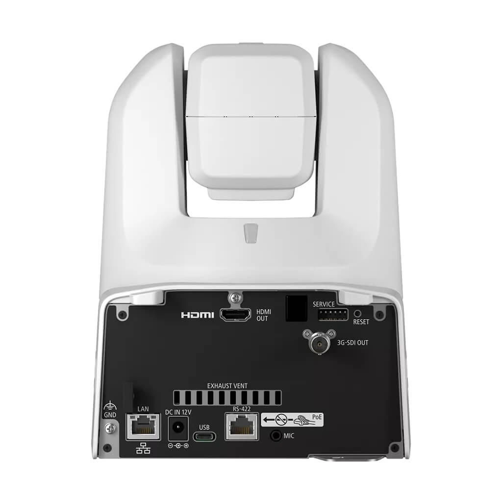 Canon CR-N350 (white) - 4K60 PTZ Camera with 20x Optical Zoom, rear