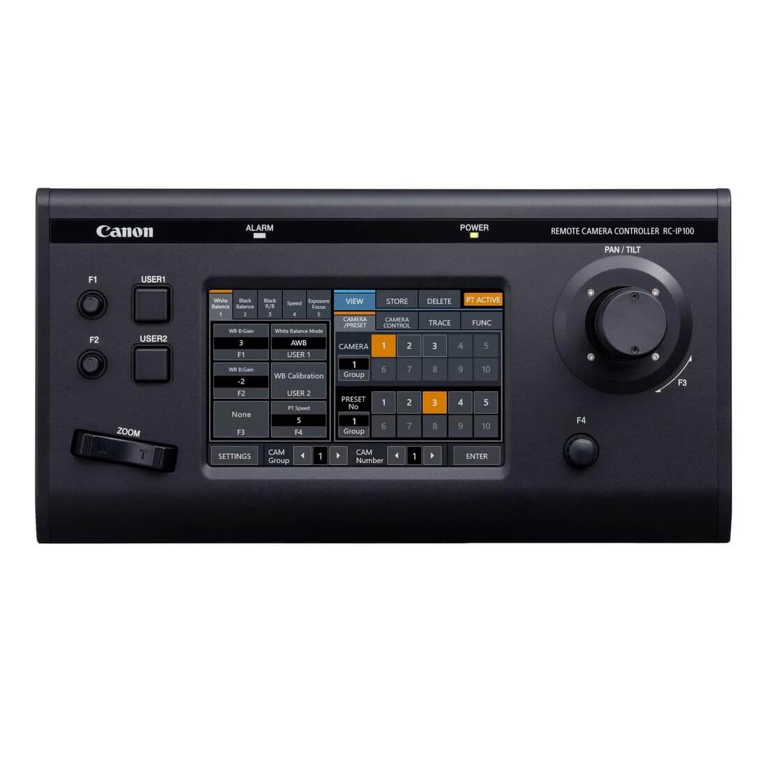 Canon RC-IP100 - Remote PTZ Camera Controller, top