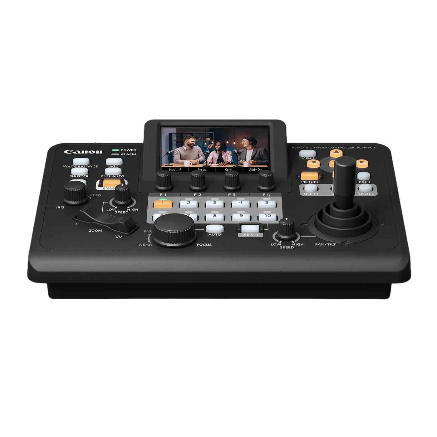 Canon RC-IP300 - Remote PTZ Camera Controller, front tilted