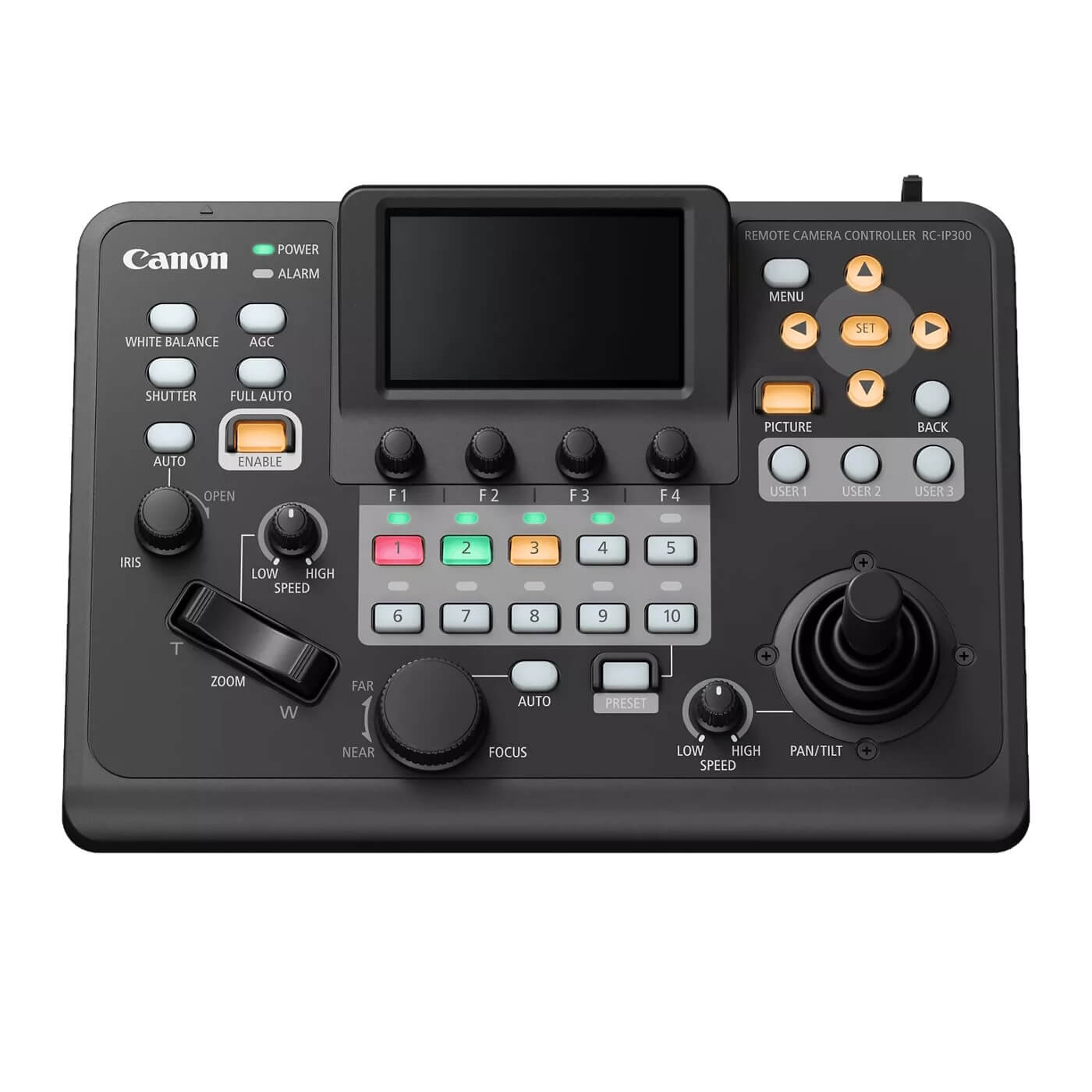 Canon RC-IP300 - Remote PTZ Camera Controller, top tilted