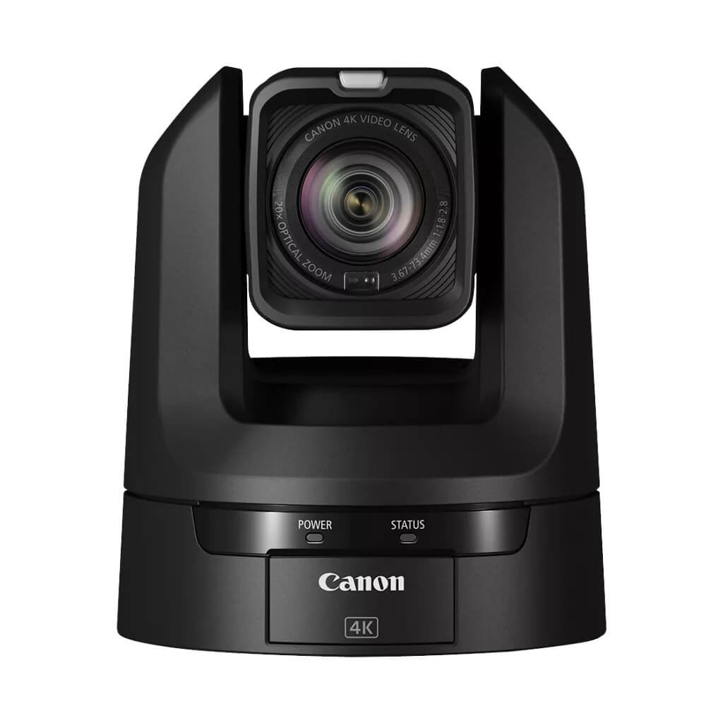 Canon CR-N300 (black) 4K30 PTZ Camera with 20x Optical Zoom and 3G-SDI, front