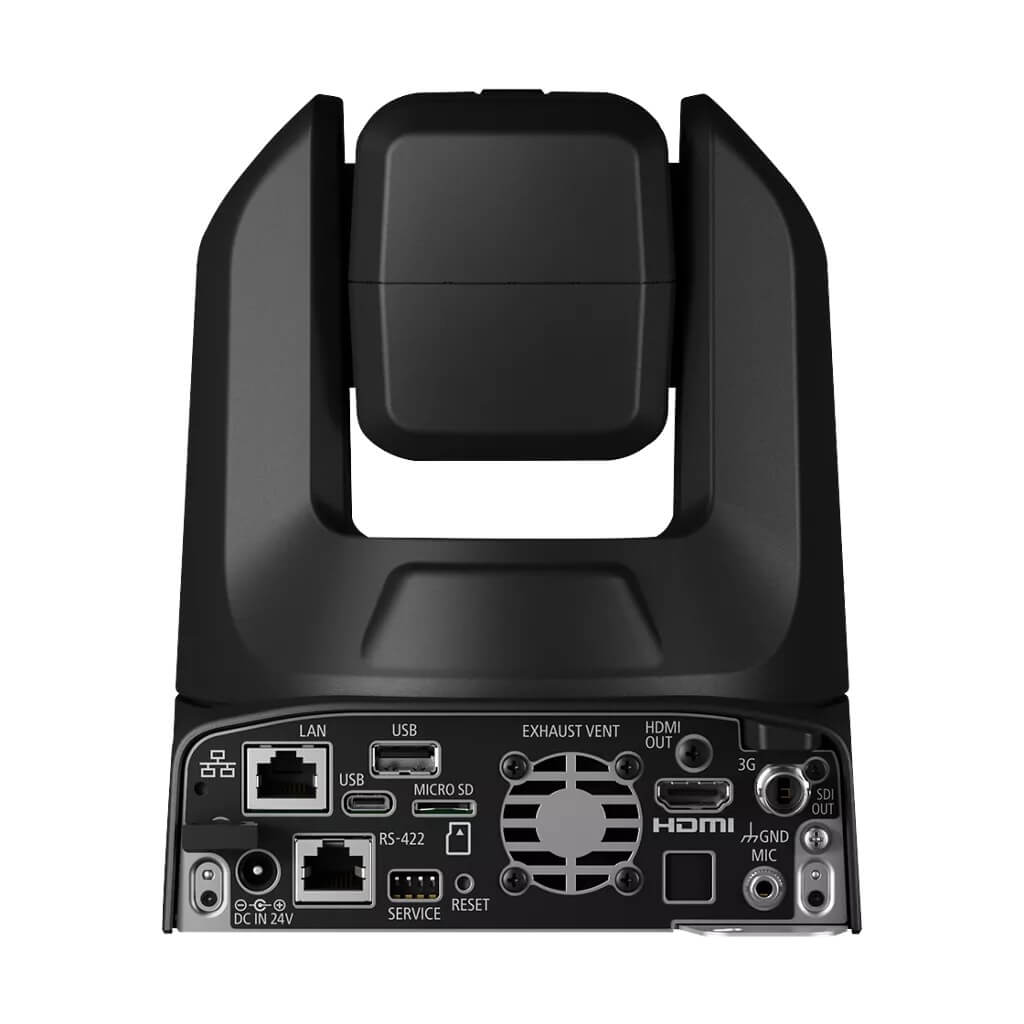 Canon CR-N300 (black) 4K30 PTZ Camera with 20x Optical Zoom and 3G-SDI, rear