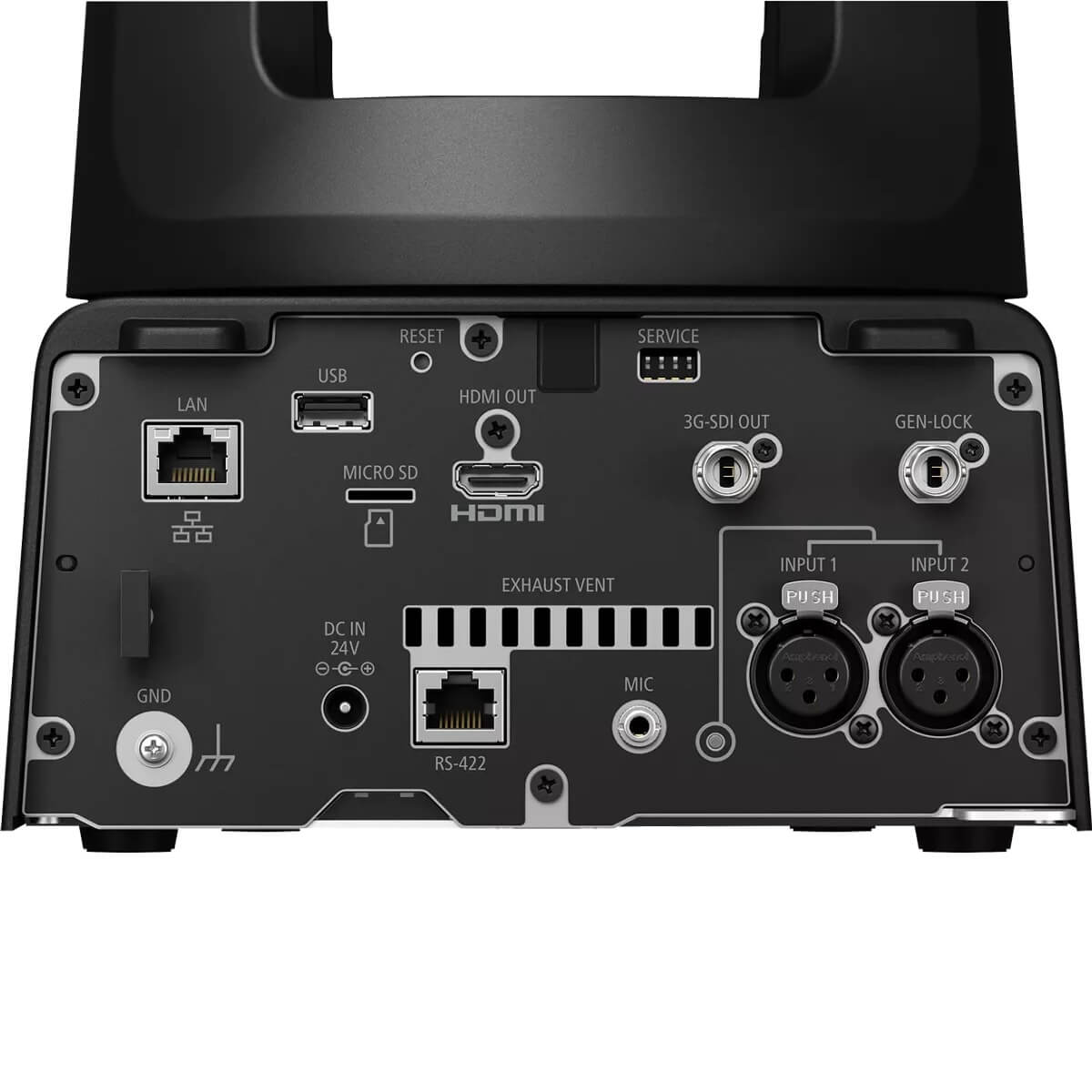 Canon CR-N500 - 4K30 PTZ Camera with 15x Optical Zoom and 3G-SDI, rear detail