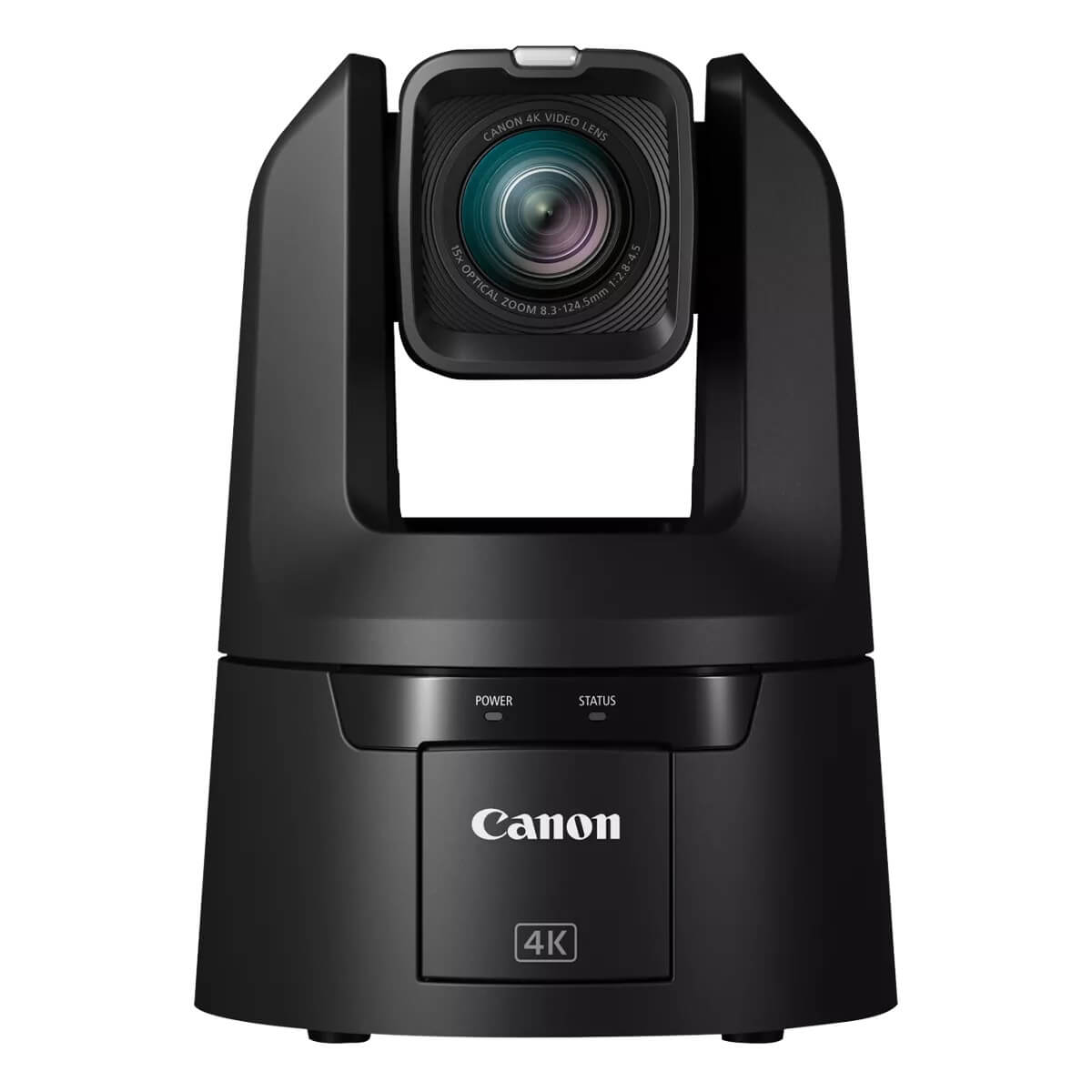 Canon CR-N500 (black) 4K30 PTZ Camera with 15x Optical Zoom and 3G-SDI, front