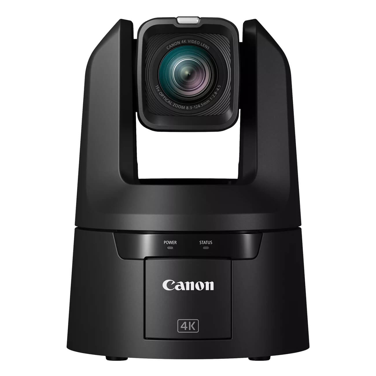 Canon CR-N700 (black) 4K60 PTZ Camera with 15x Optical Zoom and 12G-SDI, front
