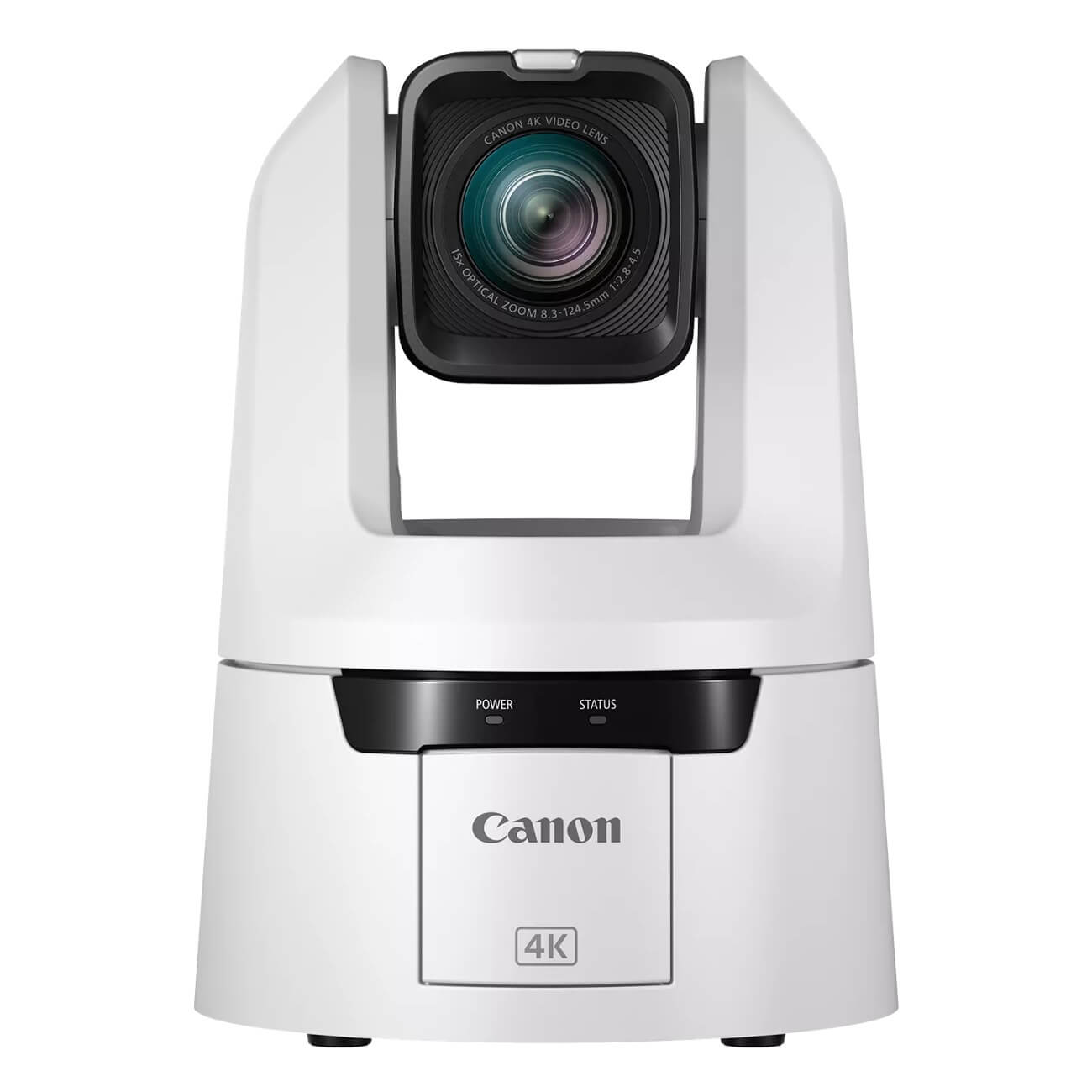 Canon CR-N700 (white) 4K60 PTZ Camera with 15x Optical Zoom and 12G-SDI, front