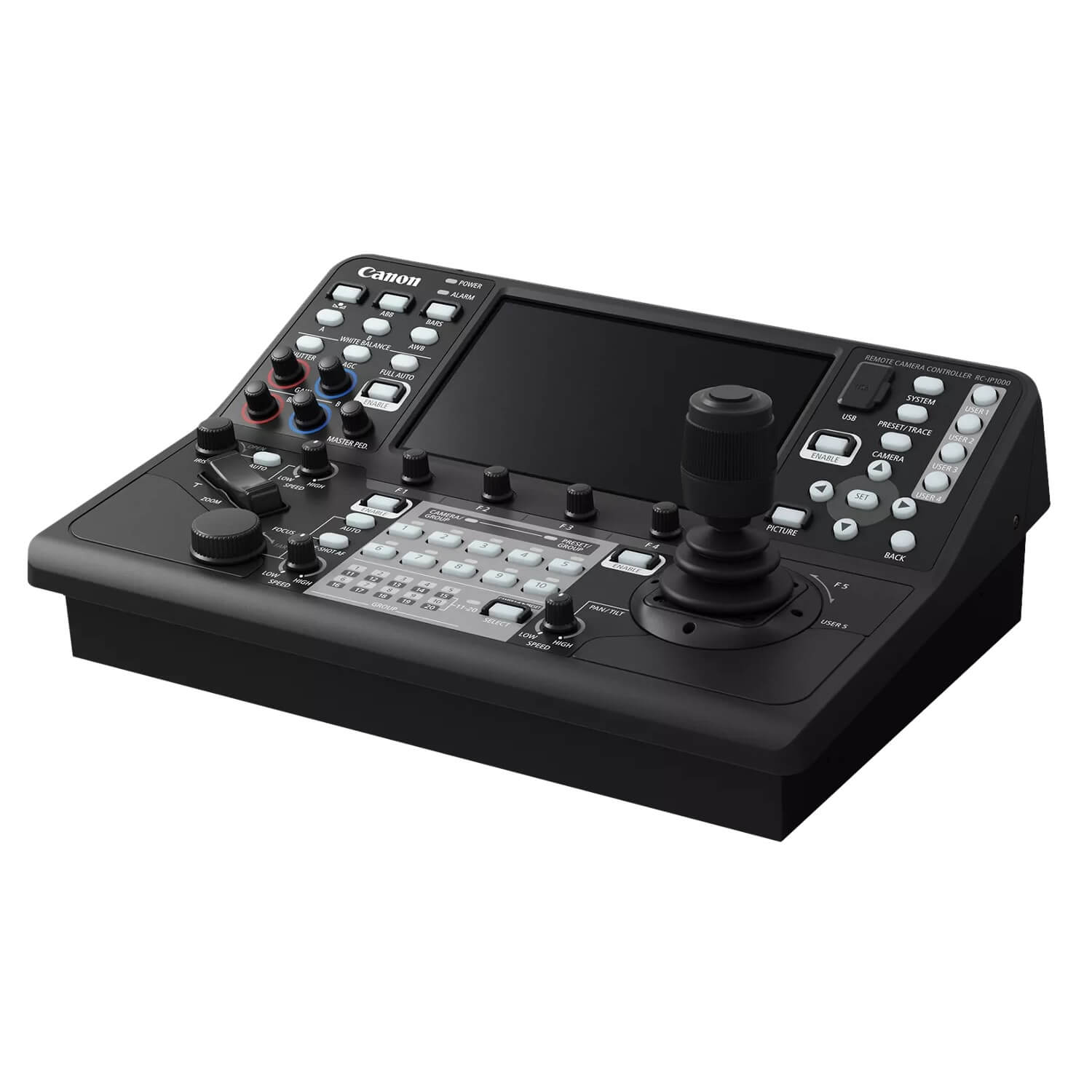 Canon RC-IP1000 - Remote PTZ Camera Controller, angle