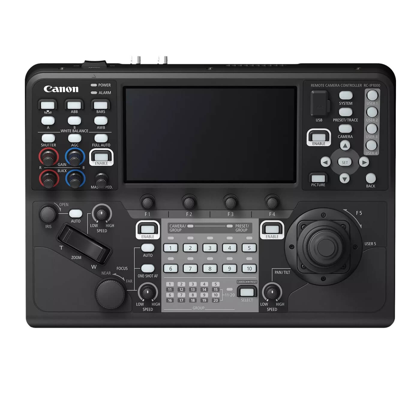 Canon RC-IP1000 - Remote PTZ Camera Controller, top