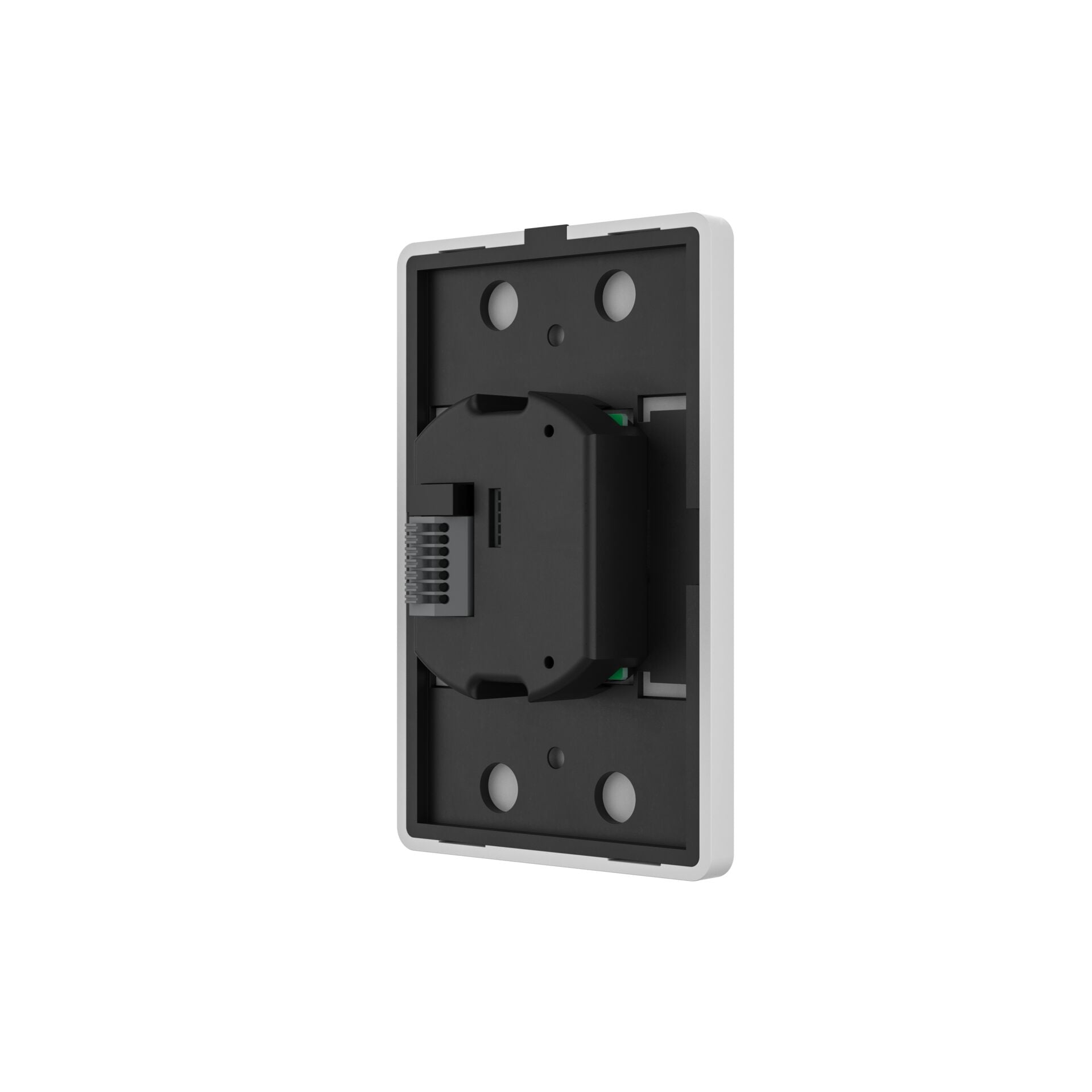 ChamSys GeNetix 10Scene Wall Plate - 10 Trigger Buttons, back left, white faceplate