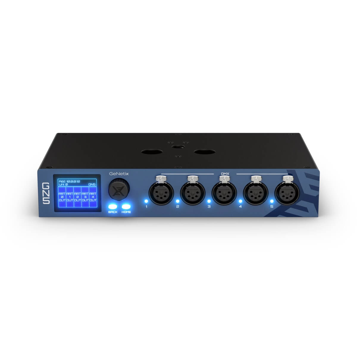 ChamSys GeNetix GN5 - 5-port Ethernet DMX Node, front