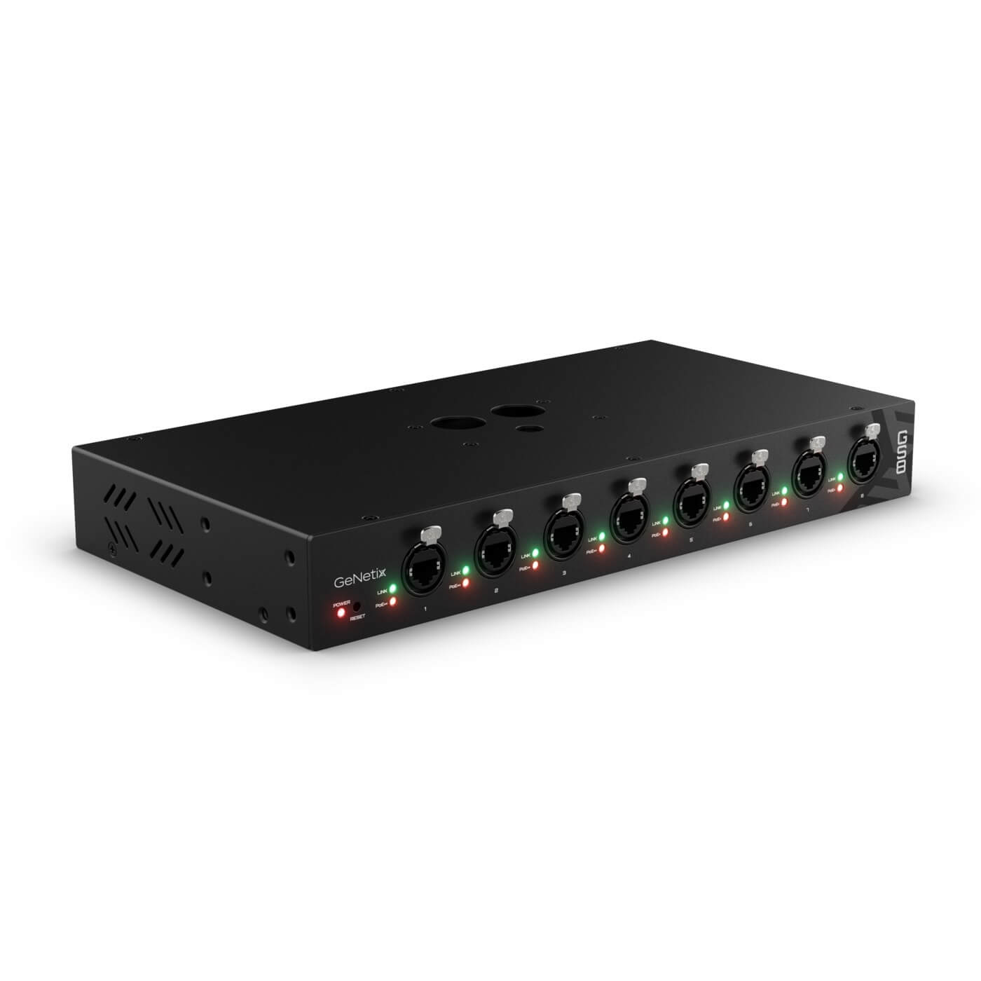 ChamSys GeNetix GS8 - 8-Port PoE Unmanged Gigabit Network Switch, right