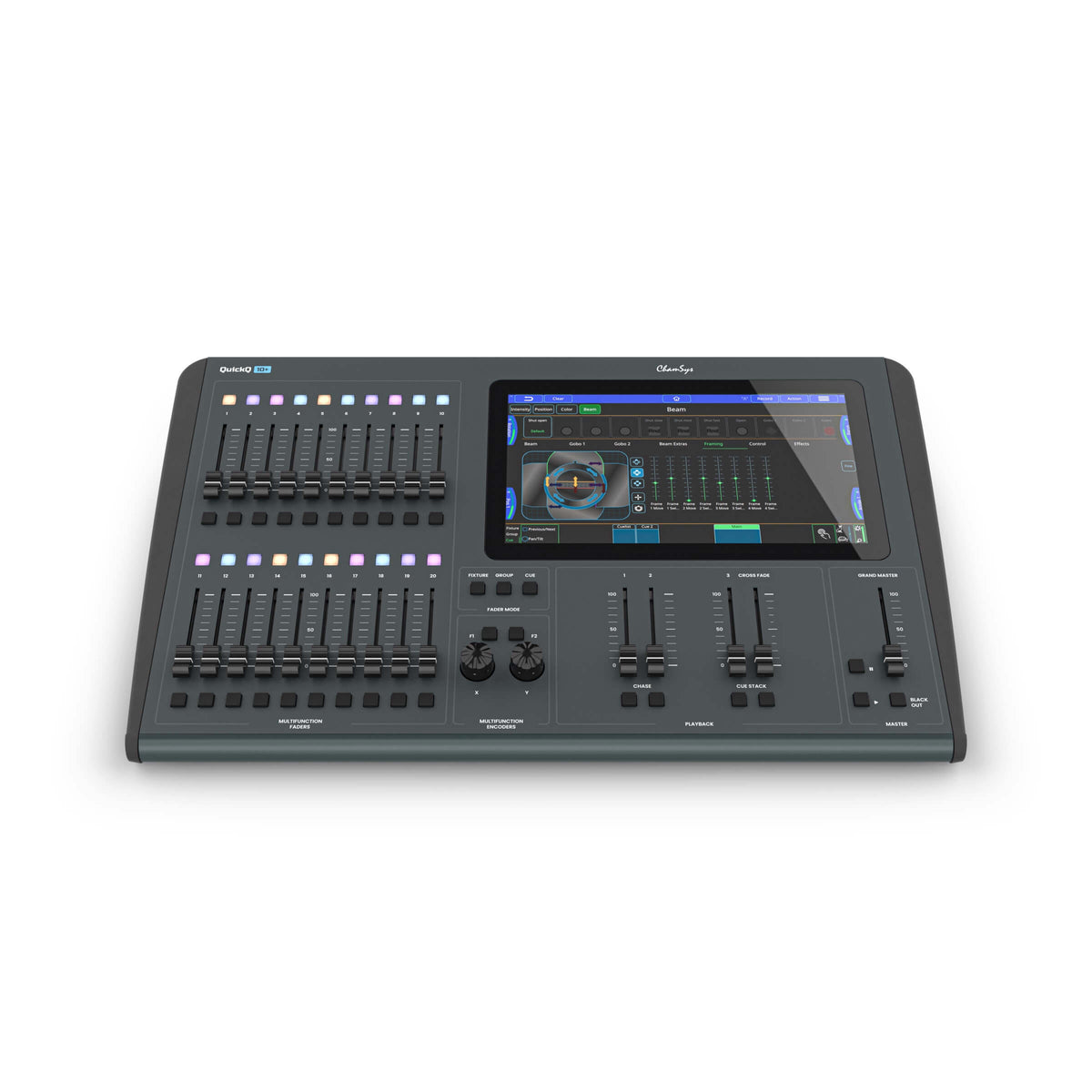ChamSys QuickQ 10+ Lighting Control Console, front