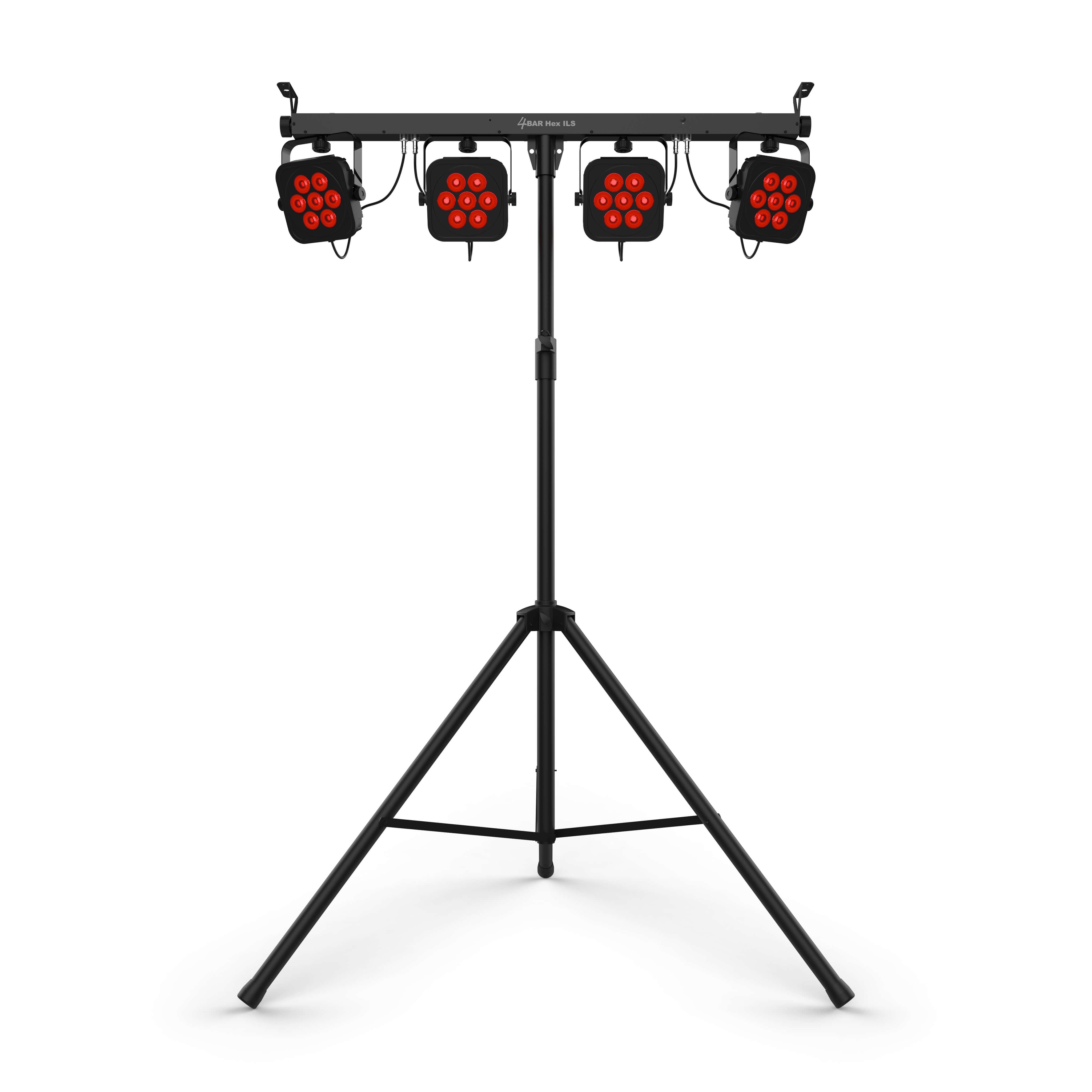 Chauvet DJ 4BAR Hex ILS - Hex-Color LED Wash Lighting System, tripod front