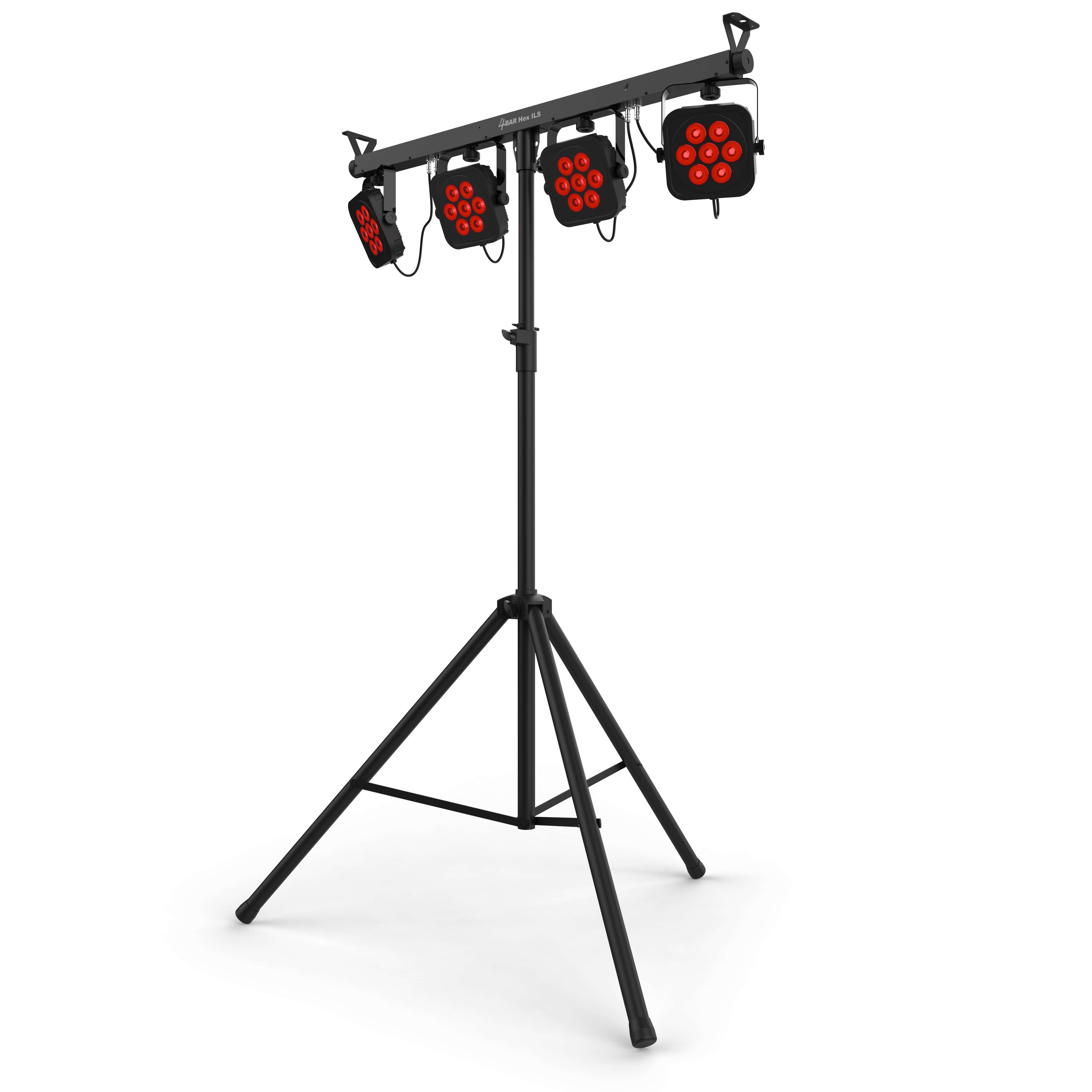 Chauvet DJ 4BAR Hex ILS - Hex-Color LED Wash Lighting System, tripod left