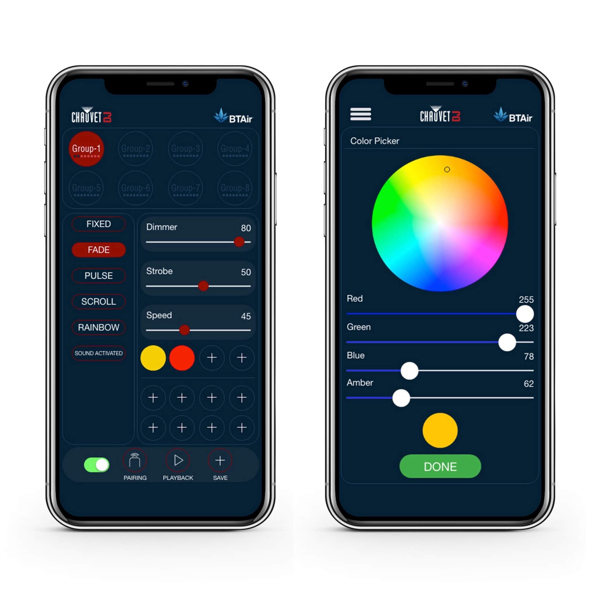 Chauvet DJ BTAir Smartphone App