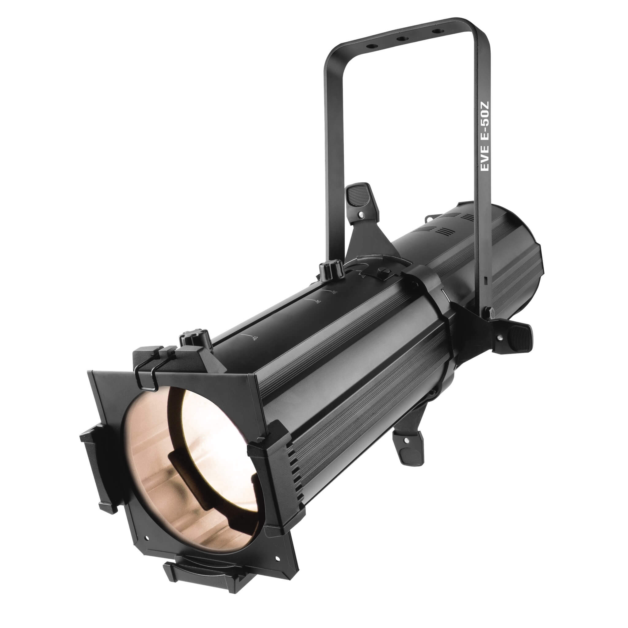 Chauvet DJ EVE E-50Z - 50W WW LED Ellipsoidal Spot Fixture. left (black)