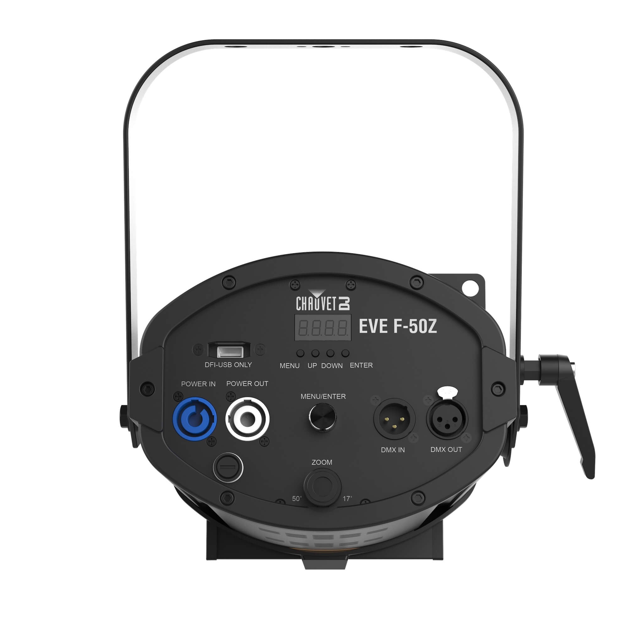 Chauvet DJ EVE F-50Z - 50W WW LED Fresnel Spot Fixture, back
