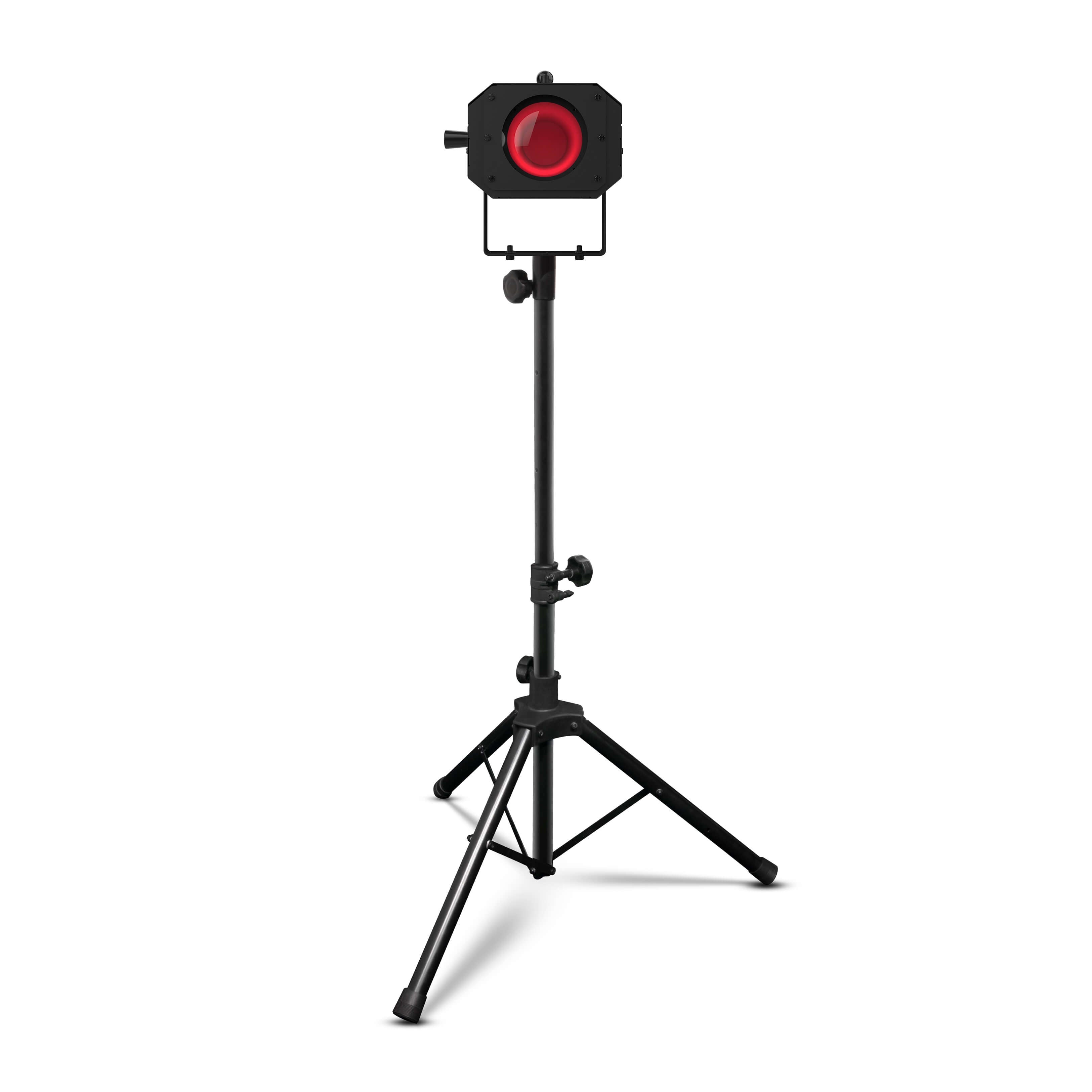 Chauvet DJ Followspot 200ST - Portable 200W LED Spotlight with Tripod, stand front