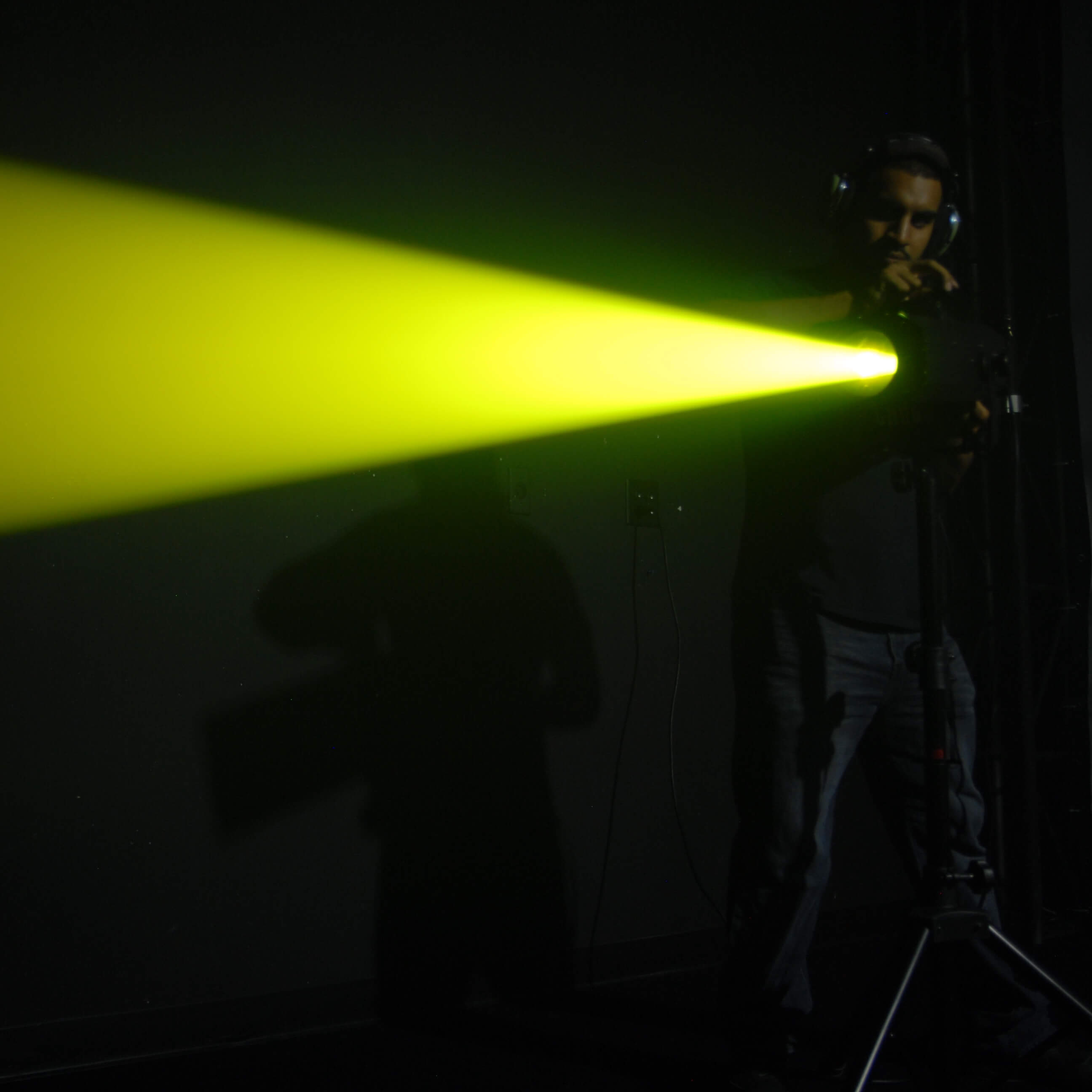 Chauvet DJ Followspot 200ST - Portable 200W LED Spotlight with Tripod, green beam