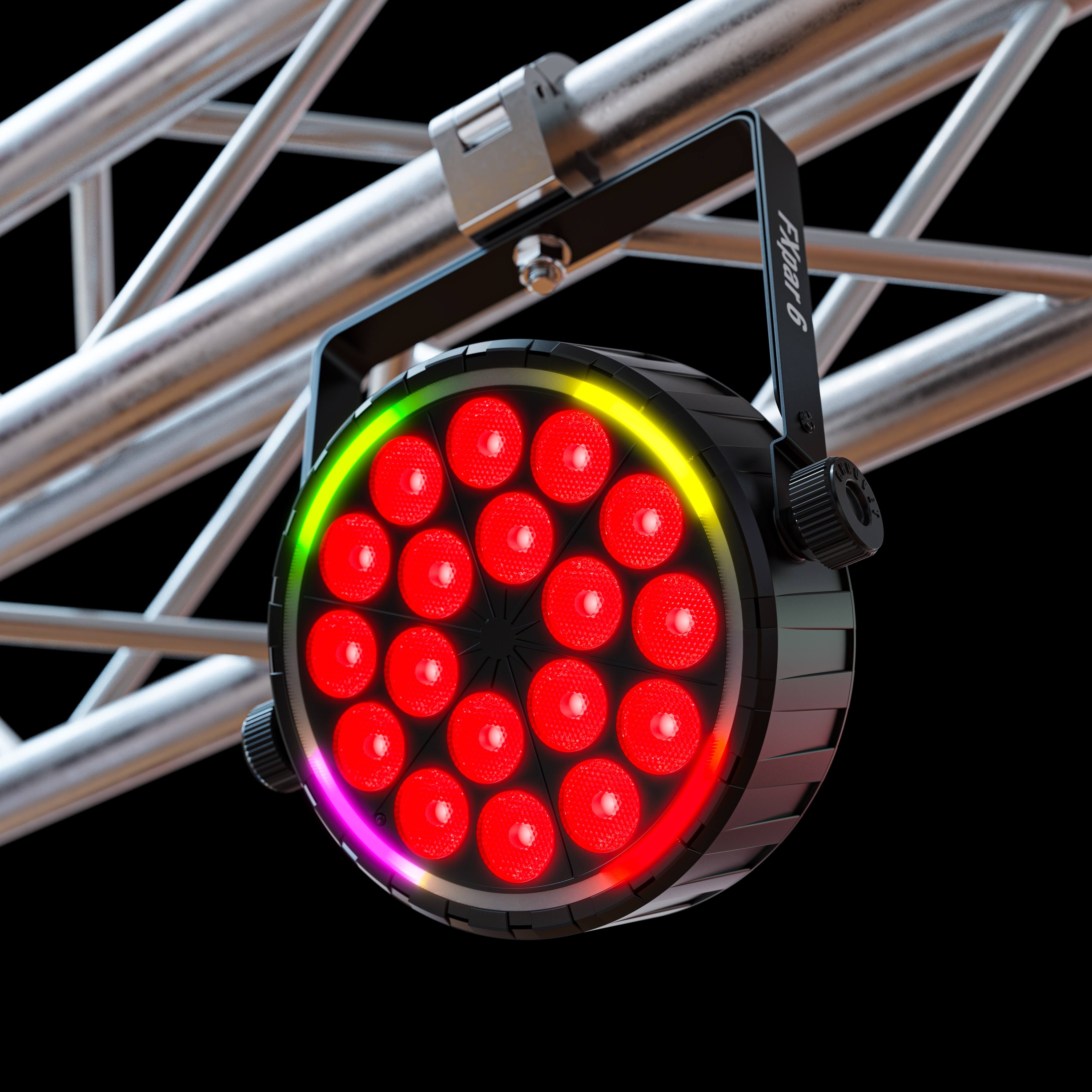 Chauvet DJ FXPar 6 - RGBW LED Effects Par With RGB Outer Ring, multi-colored