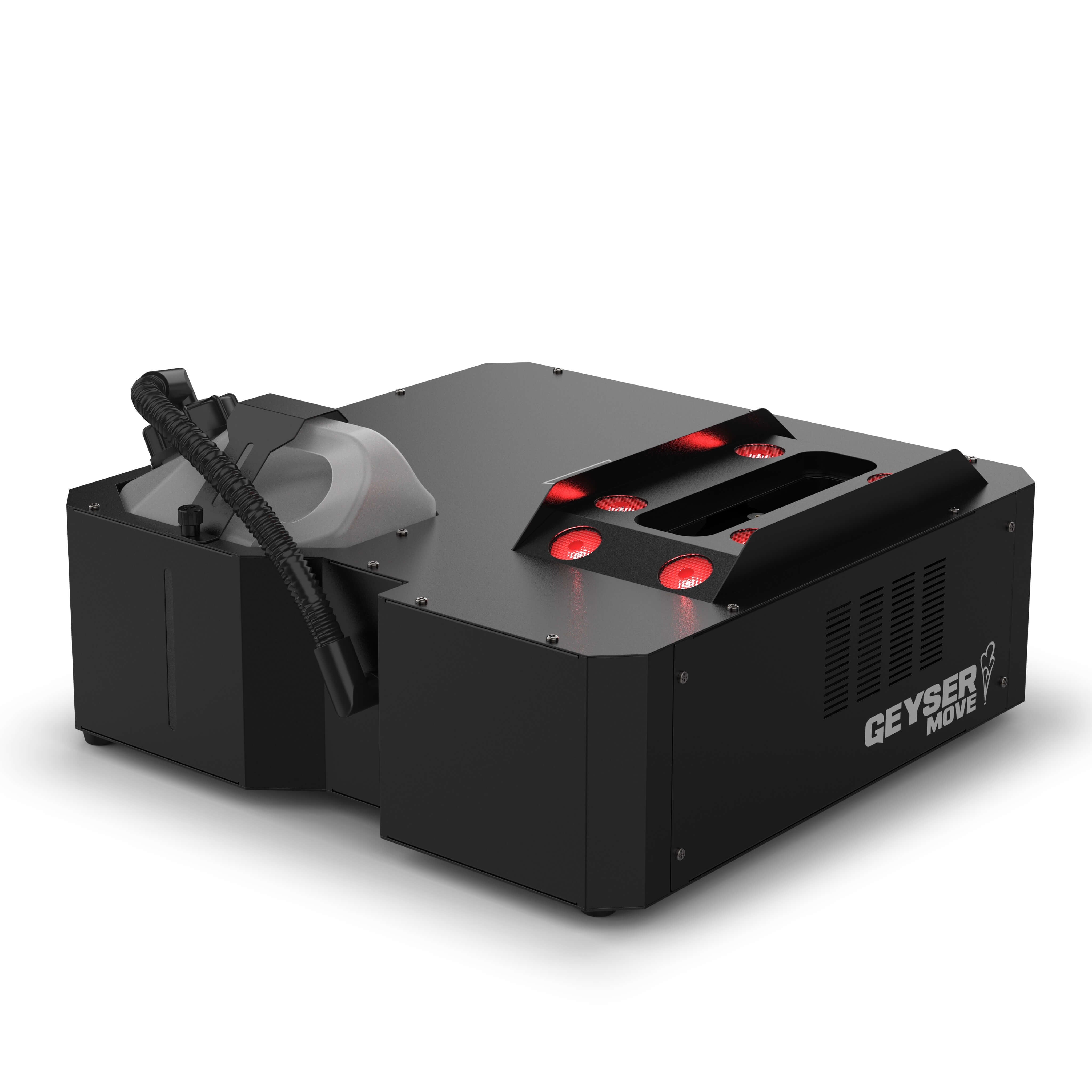 Chauvet DJ Geyser Move - LED Vertical Fog Machine with Moving Nozzle, angled left