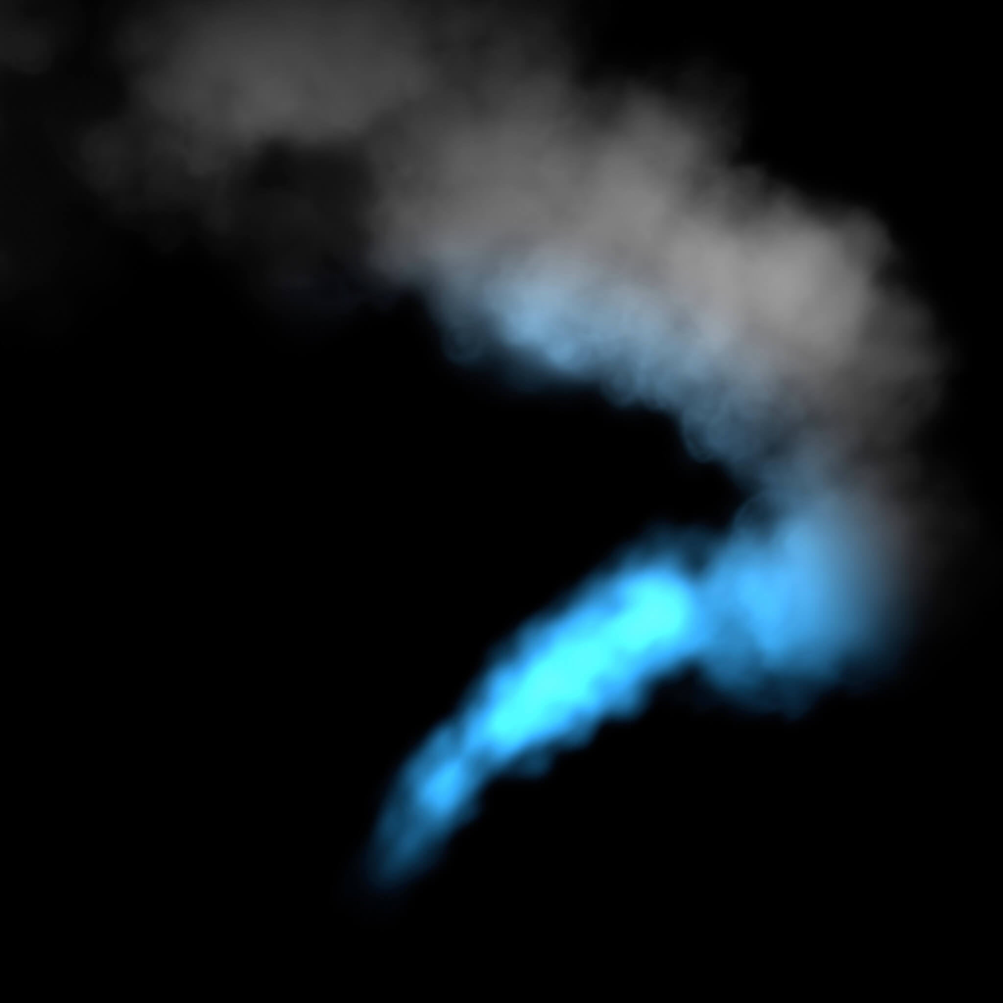 Chauvet DJ Geyser Move - LED Vertical Fog Machine with Moving Nozzle, blue plume