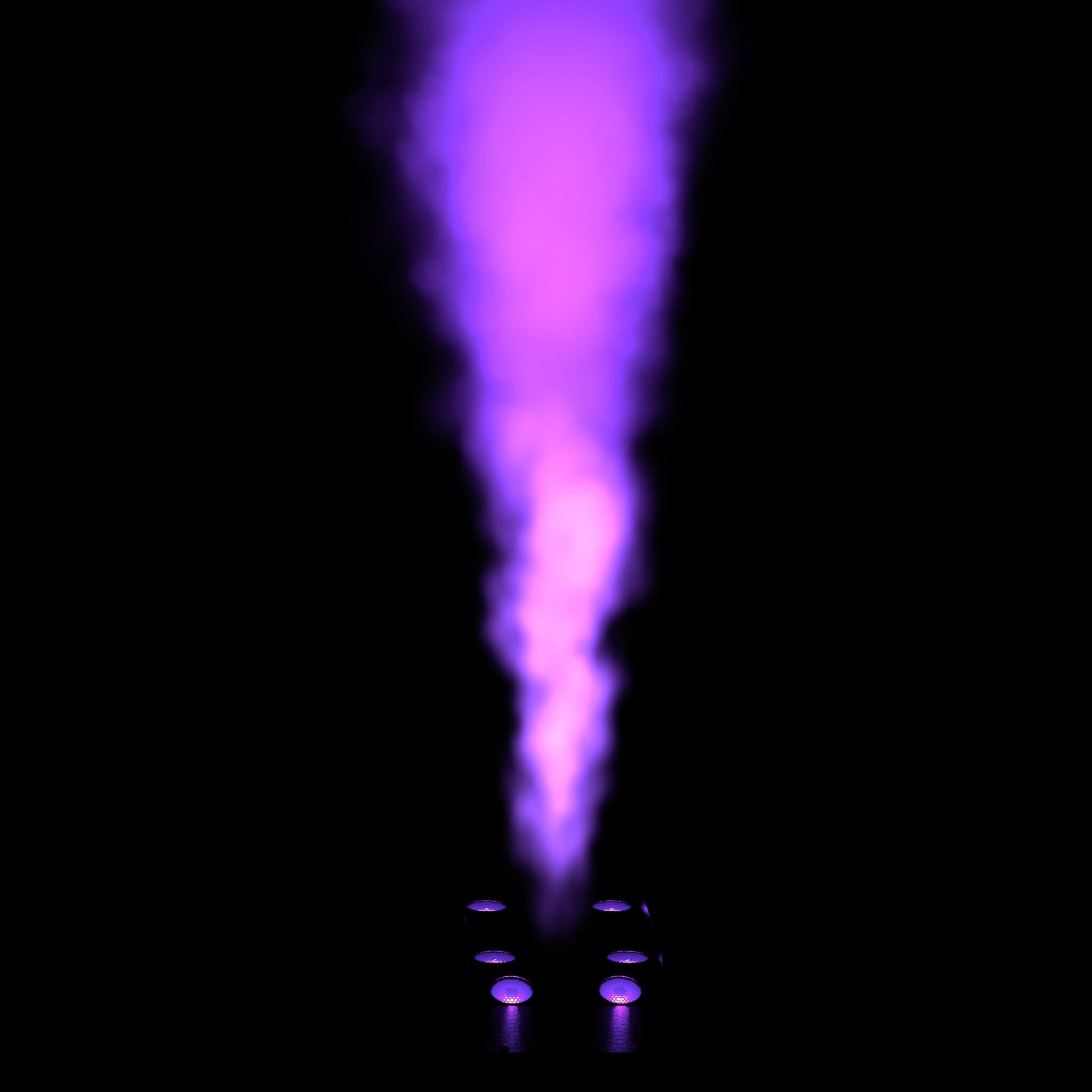 Chauvet DJ Geyser Move - LED Vertical Fog Machine with Moving Nozzle, purple plume