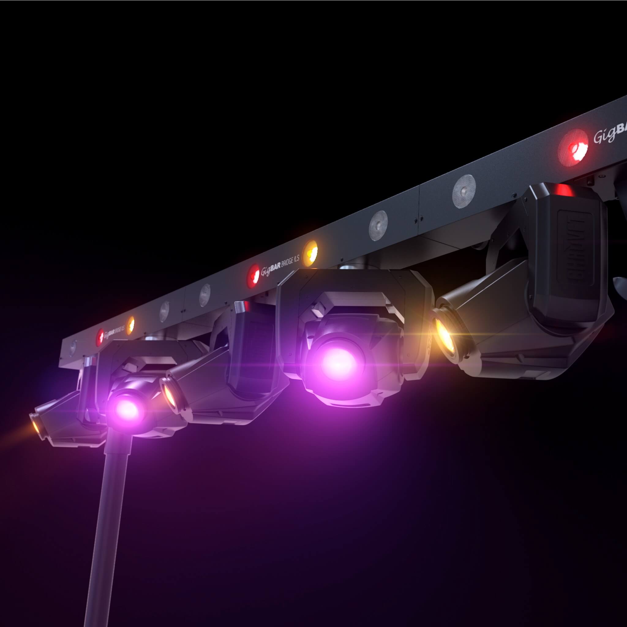 Chauvet DJ GigBAR Bridge ILS - 2-in-1 Pre-Mounted Lighting System, tripod twin