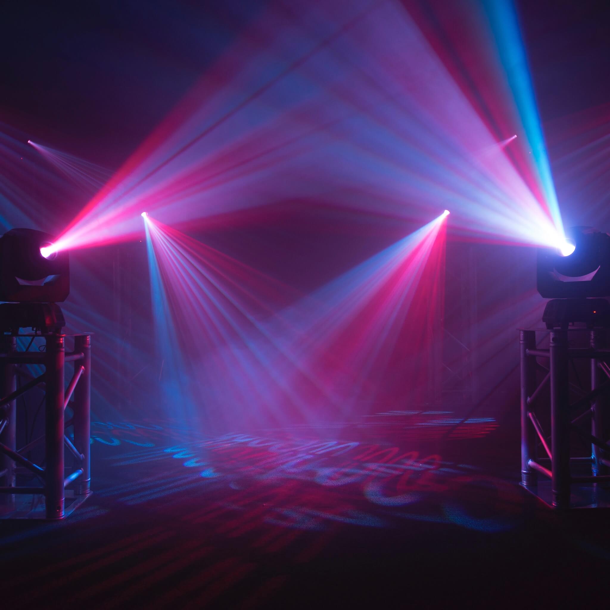 Chauvet DJ Intimidator Spot 160 ILS - 32W LED Moving Head Fixture, in use