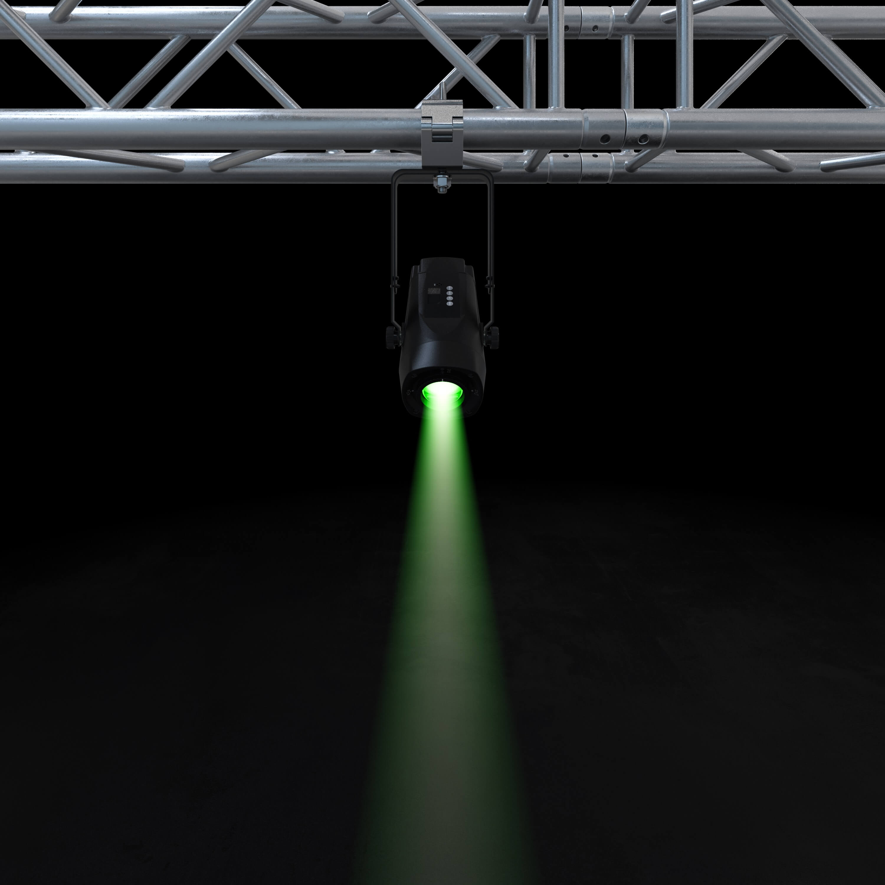 Chauvet DJ Pinspot Q1Z ILS - 20W RGBW LED Pin Spot Fixture, green beam
