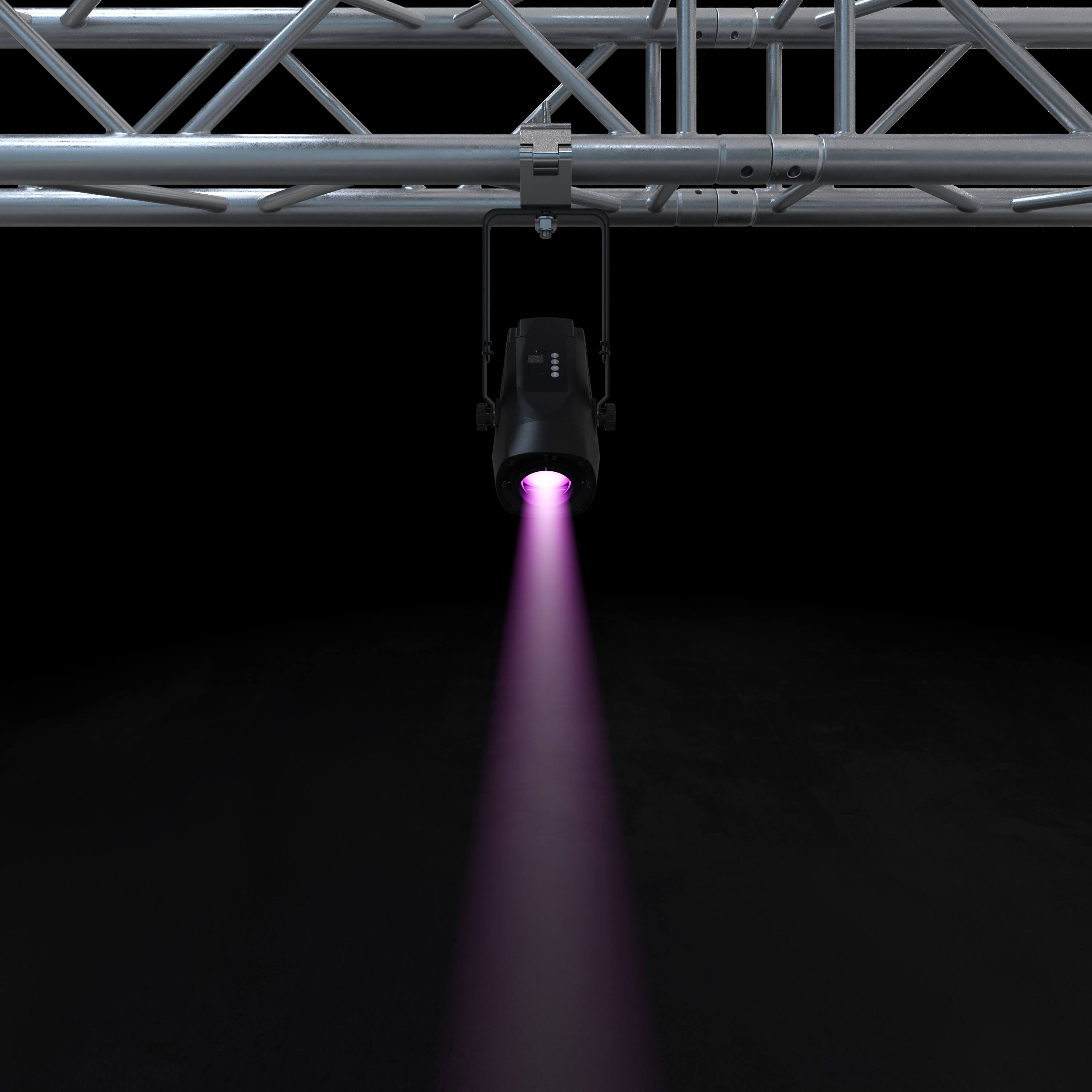 Chauvet DJ Pinspot Q1Z ILS - 20W RGBW LED Pin Spot Fixture, purple beam