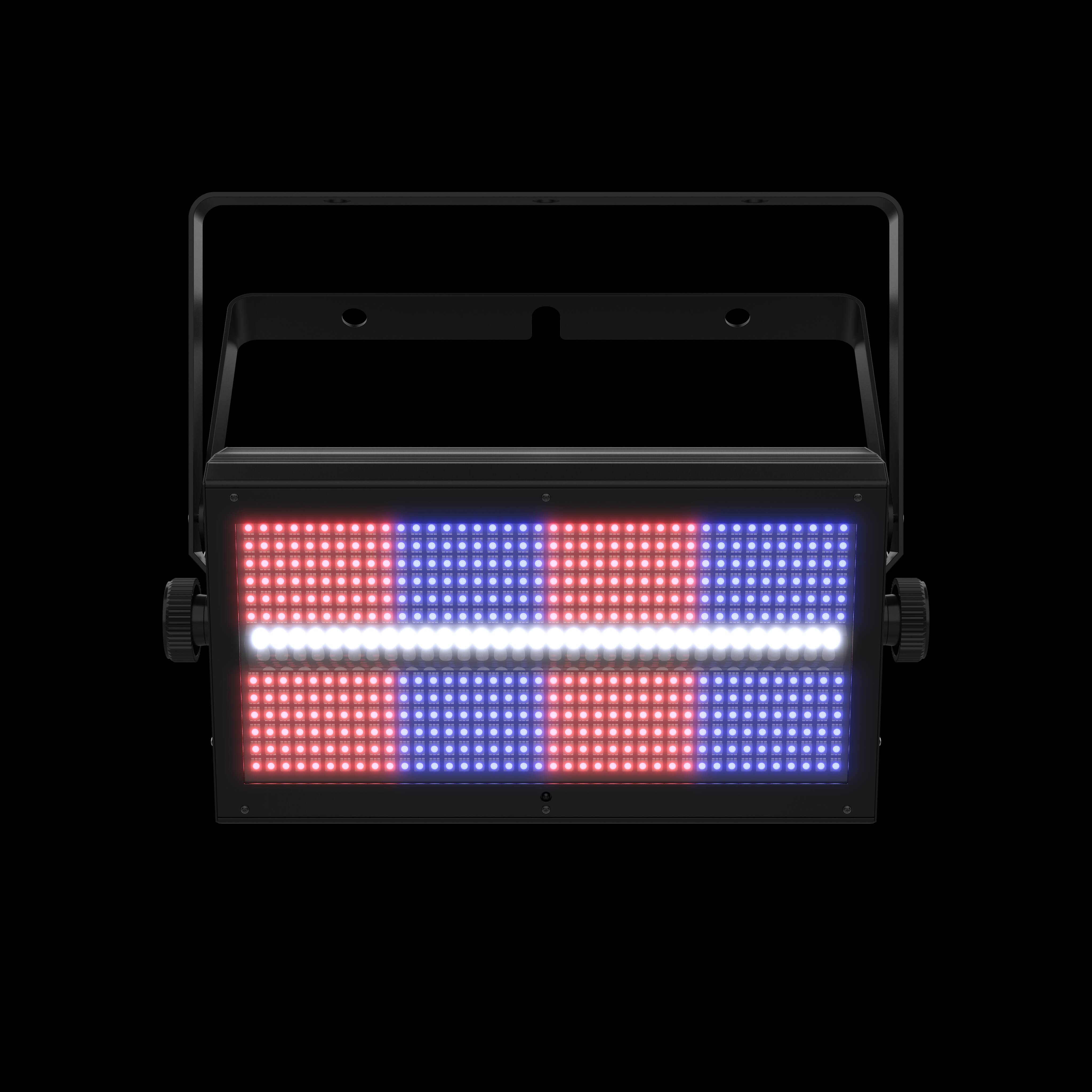 Chauvet DJ Shocker Panel FX - LED Strobe, Wash, and Blinder Fixture, red blue