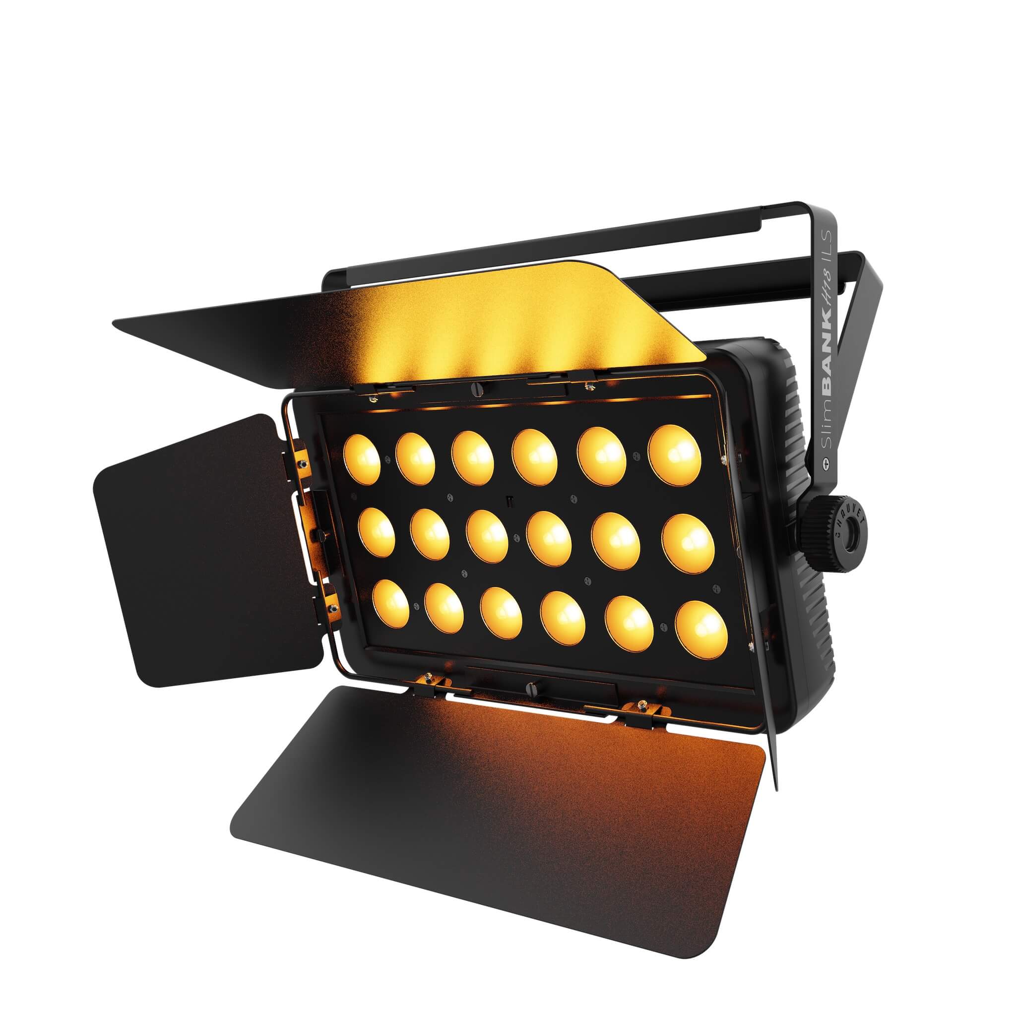 Chauvet DJ SlimBANK H18 ILS - RGBAW+UV LED Wash Light with Effects, barndoors left