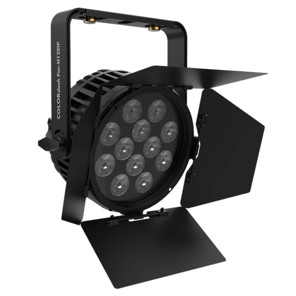 Chauvet Professional COLORdash Par H12X Barndoor, shown with light